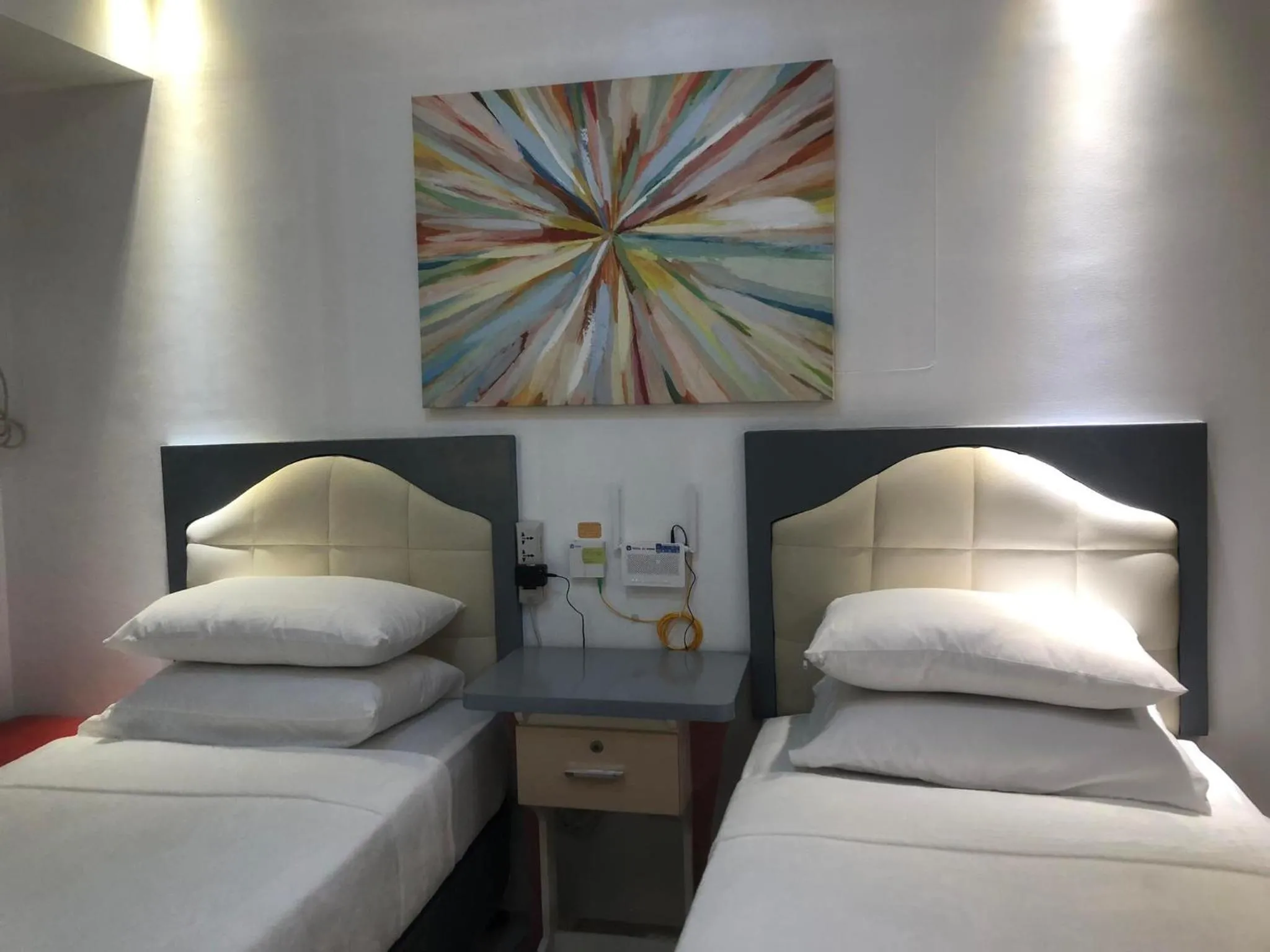 Bedroom, Bed in IT PARK, Cebu City, Twin Beds Avida Riala - unlimited data fast internet up to 100mbps