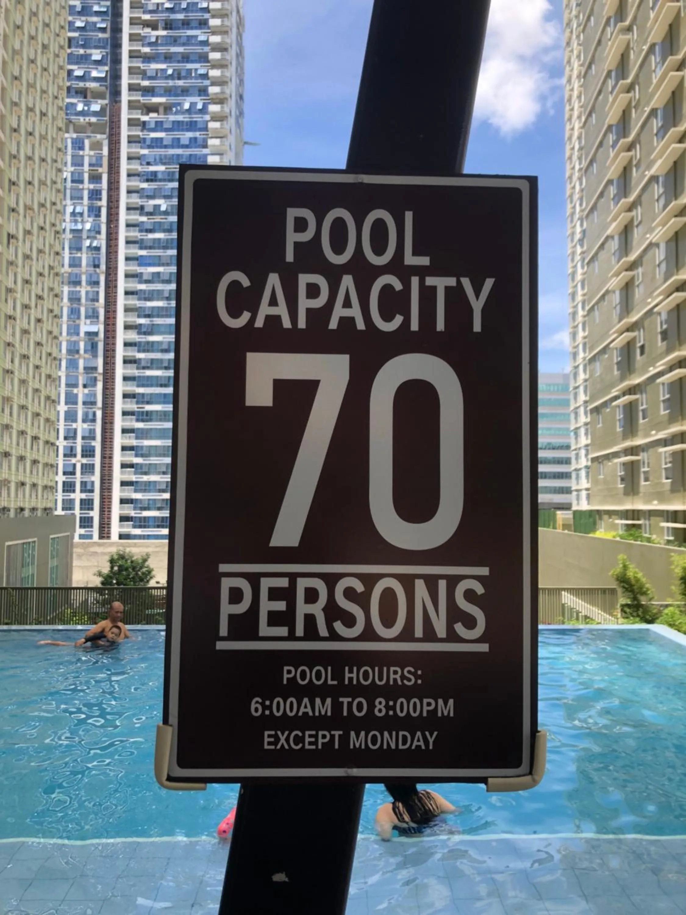Pool view in IT PARK, Cebu City, Twin Beds Avida Riala - unlimited data fast internet up to 100mbps