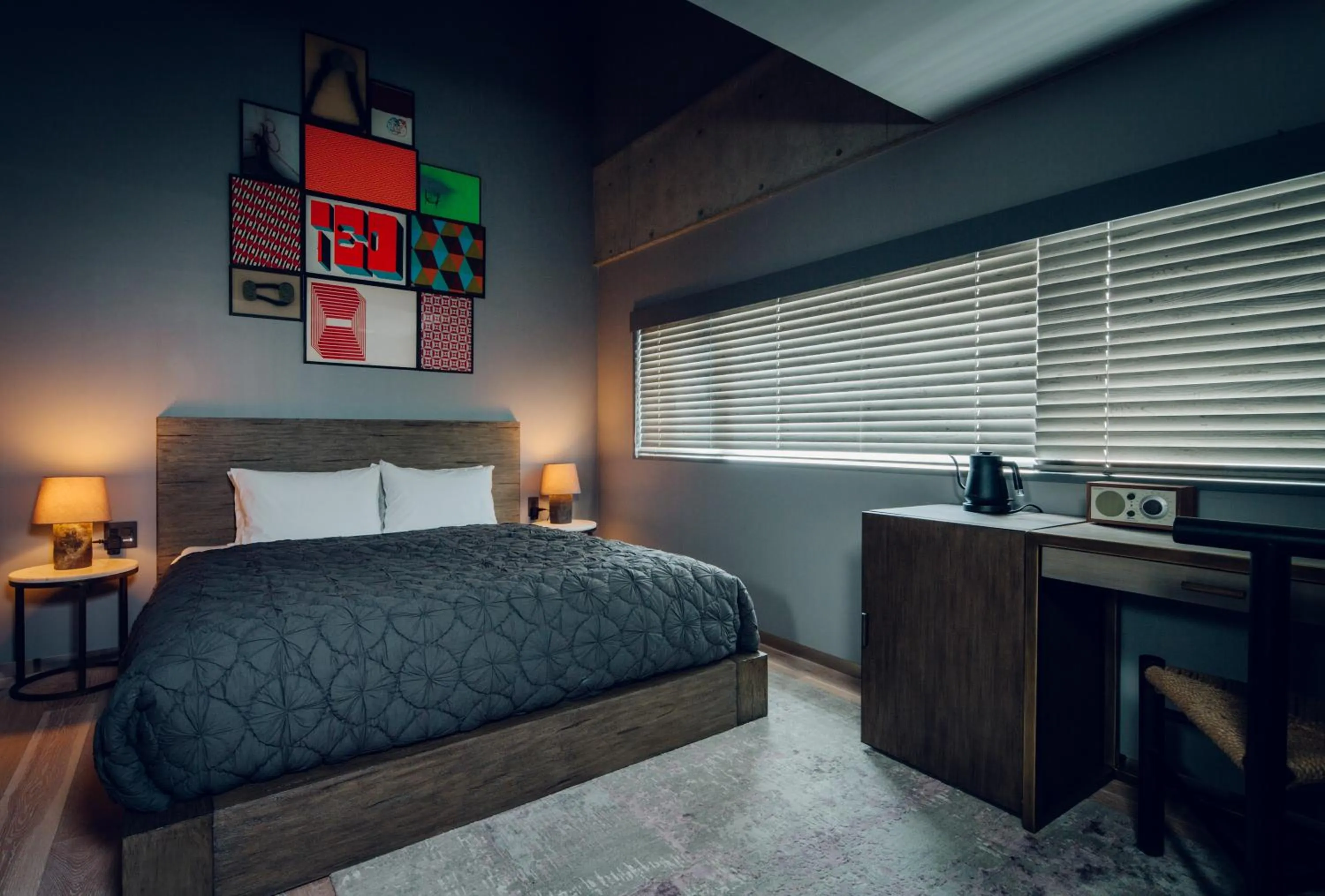 Photo of the whole room, Bed in node hotel