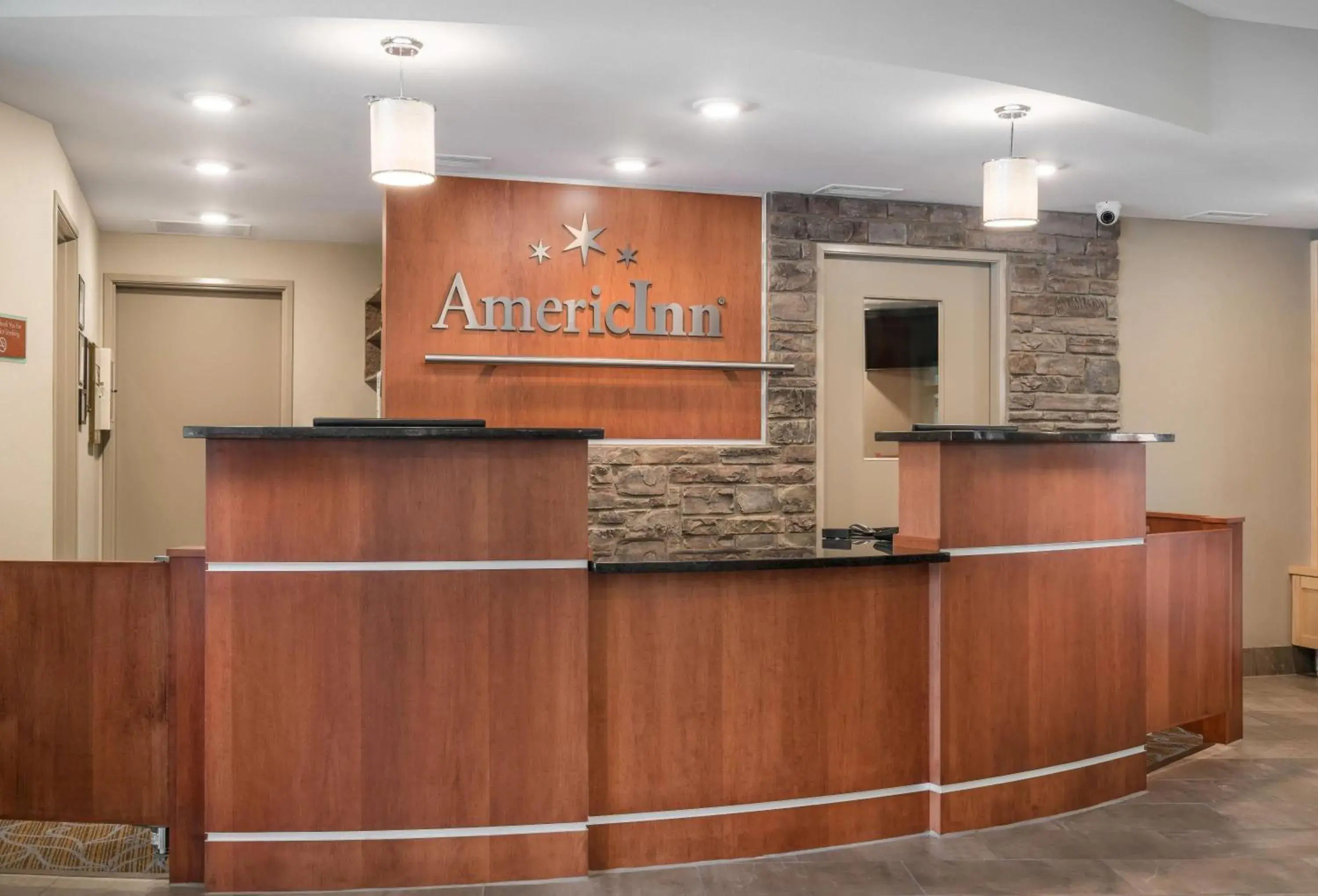 Lobby or reception in AmericInn by Wyndham Winona Lobby or reception in AmericInn by Wyndham Winona