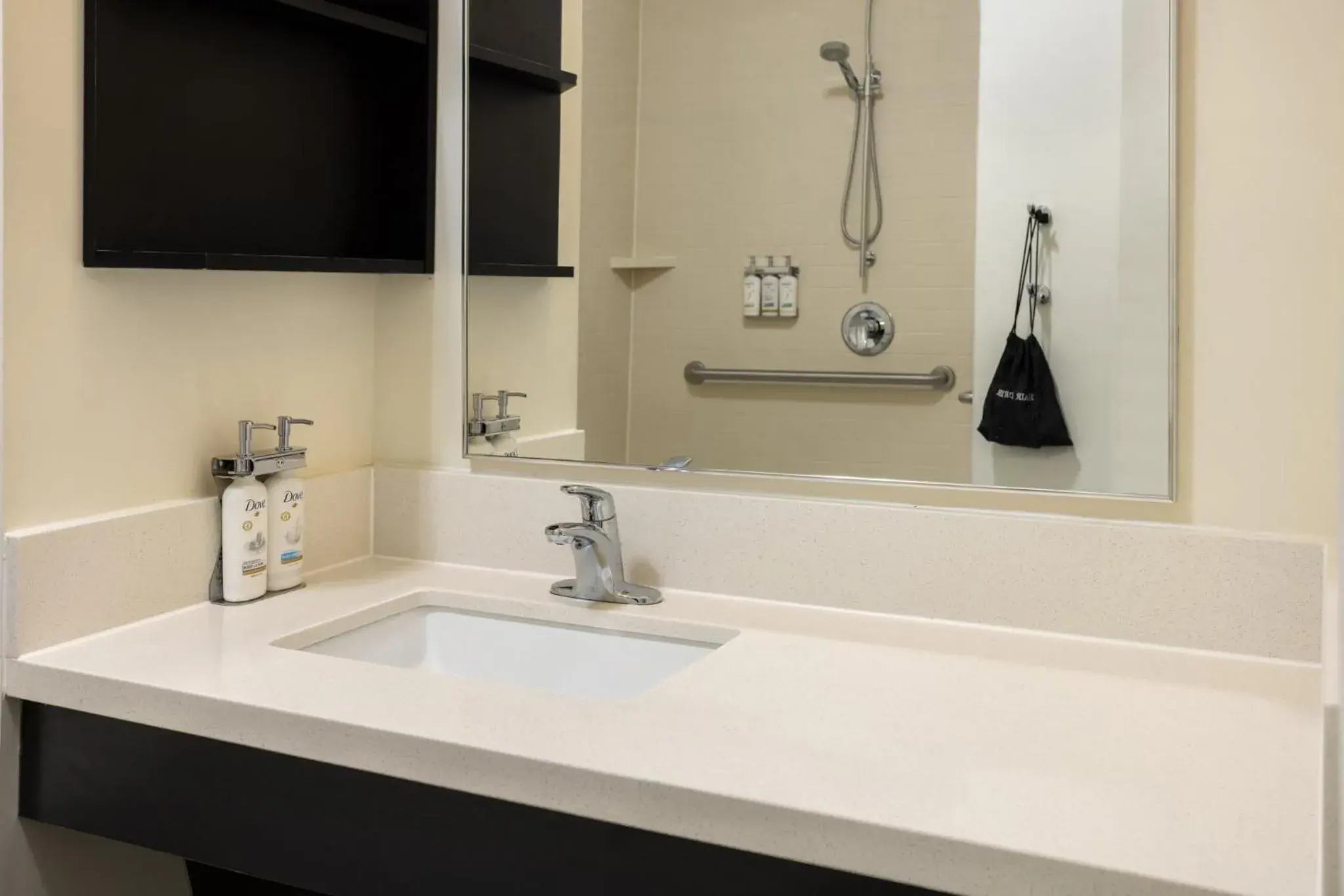 Bathroom in Candlewood Suites Philadelphia - Airport Area by IHG Bathroom in Candlewood Suites Philadelphia - Airport Area by IHG