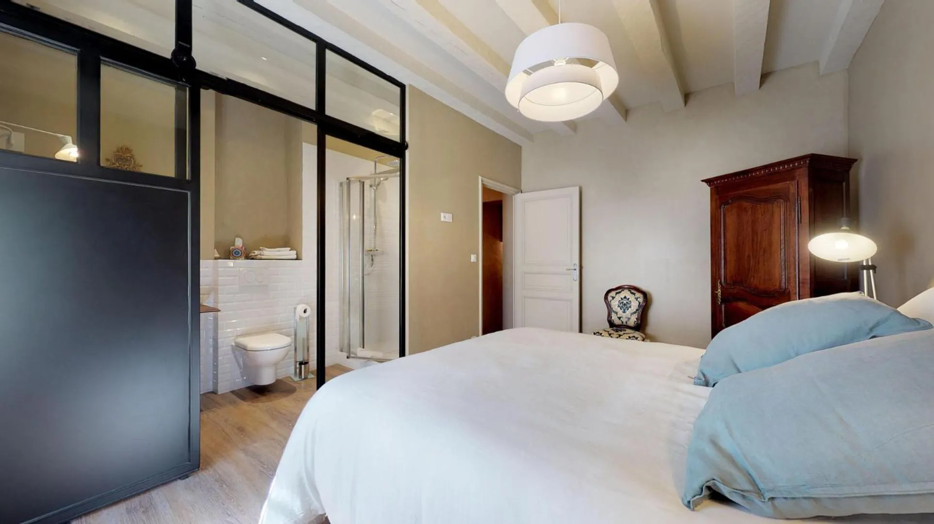 Bedroom, Bed in La Trappezienne