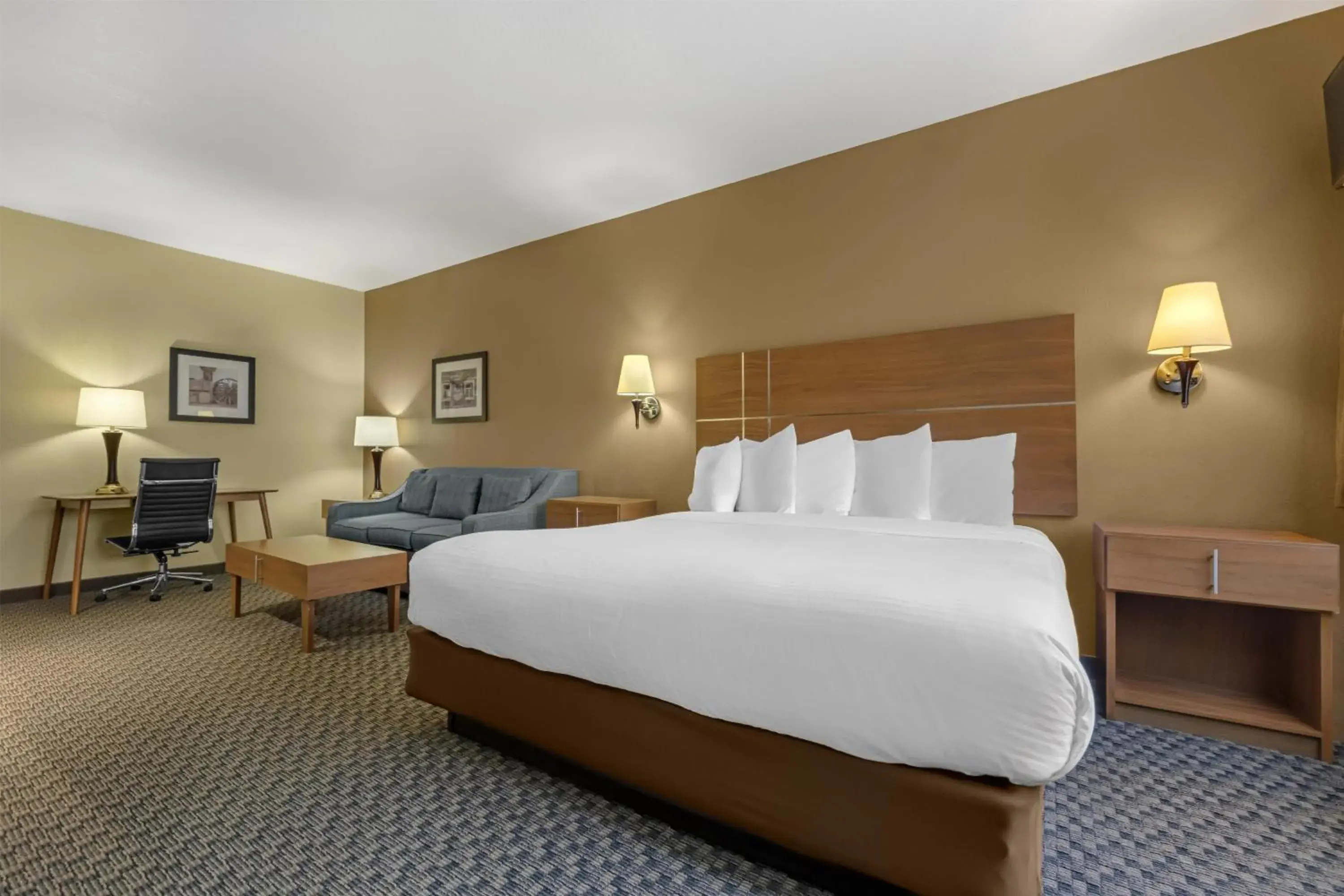 King Room with Larger Room and Roll-In Shower - Mobility Accessible/Non-Smoking in Best Western Plus Shamrock Inn & Suites King Room with Larger Room and Roll-In Shower - Mobility Accessible/Non-Smoking in Best Western Plus Shamrock Inn & Suites
