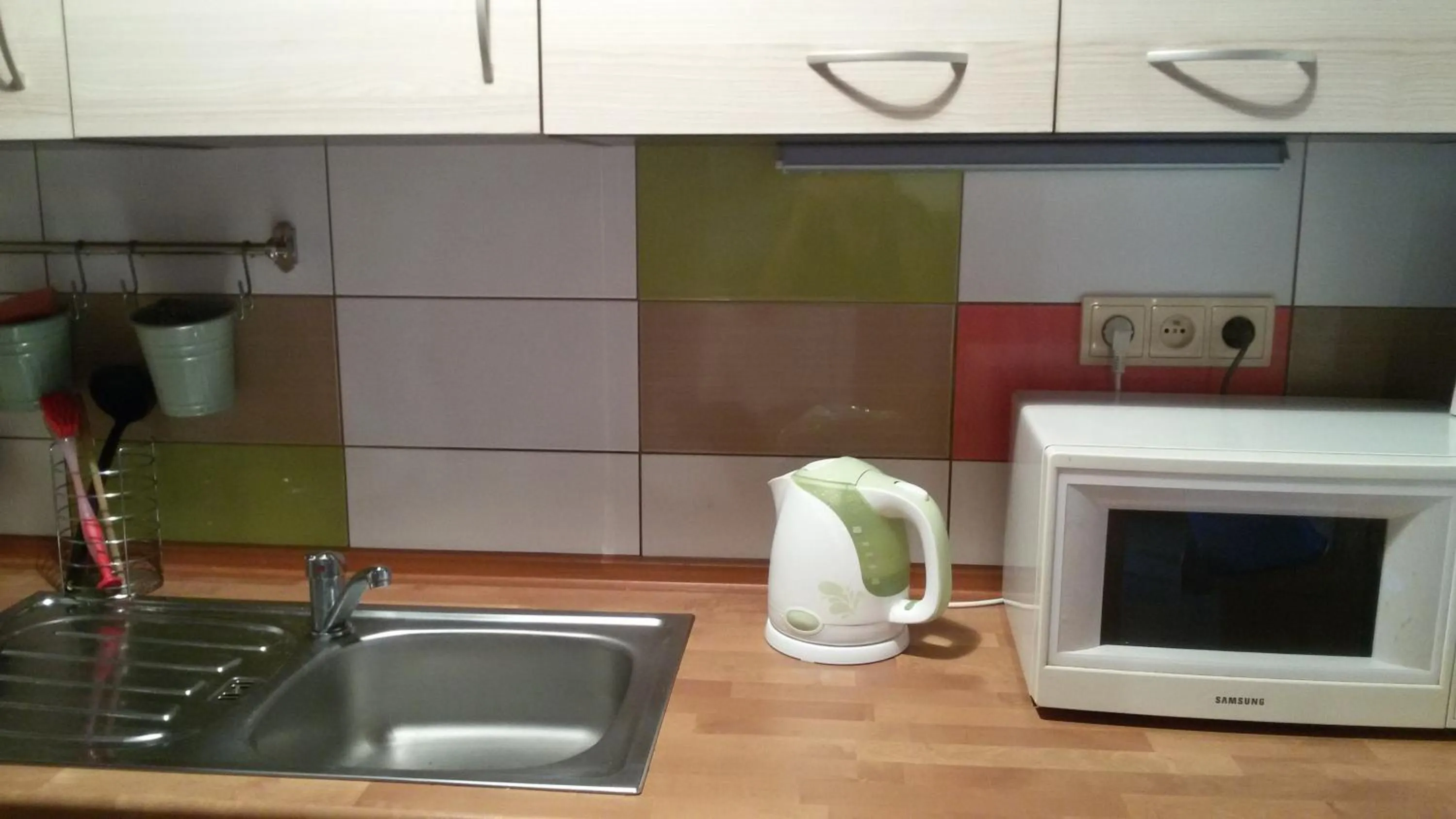 Communal kitchen in A+R Pension