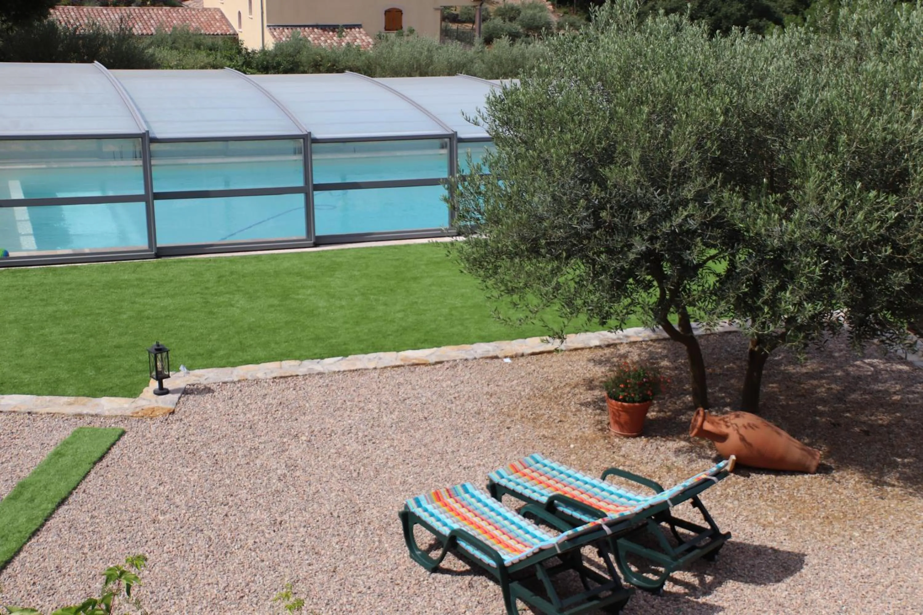 Pool view in LA BASTIDE DE NINI