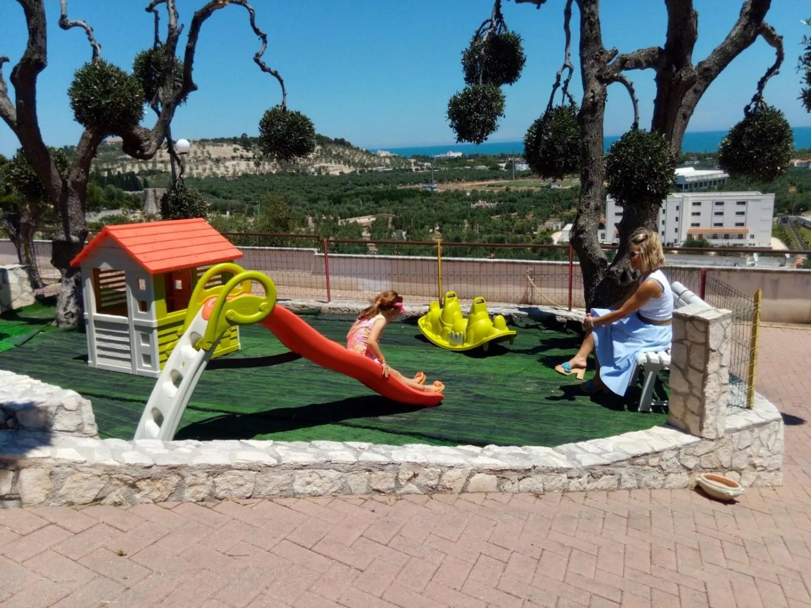 Children play ground in Villa dei pini