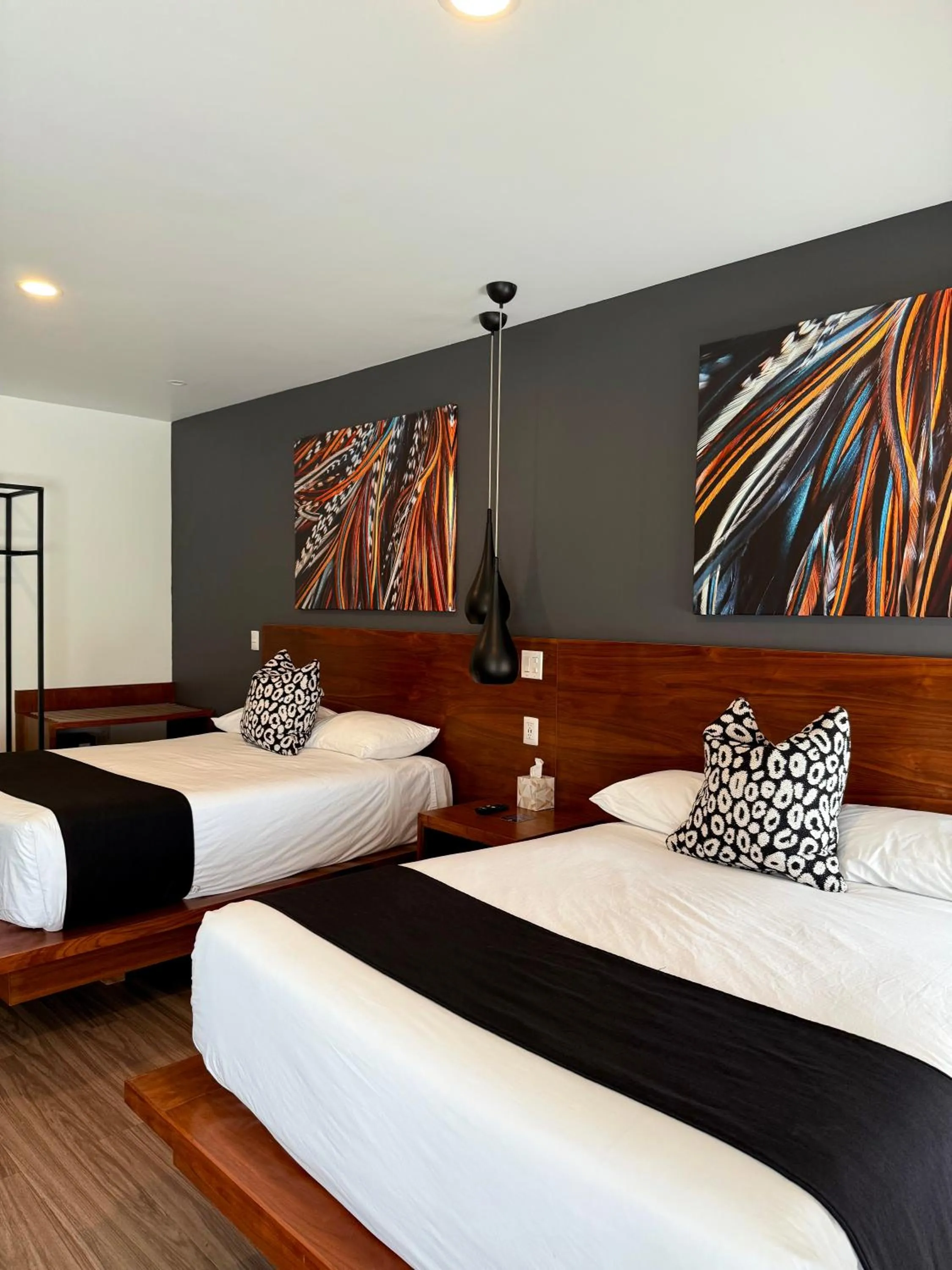 Bed in Hotel Kumiai Inn