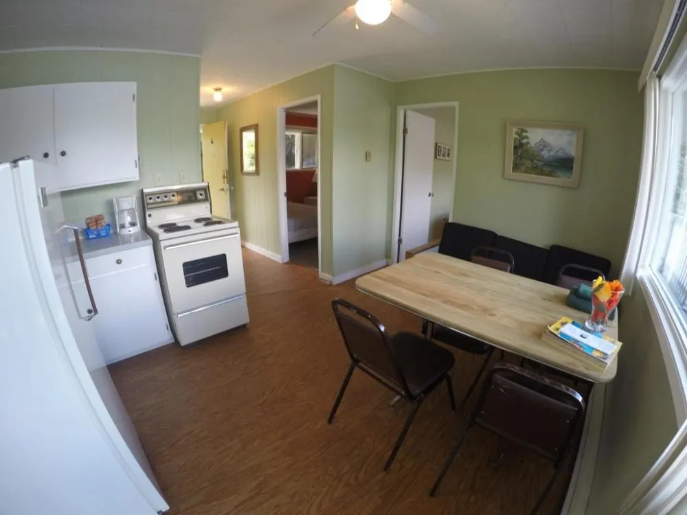 Kitchen or kitchenette in Jasper Way Inn Resort & Campground
