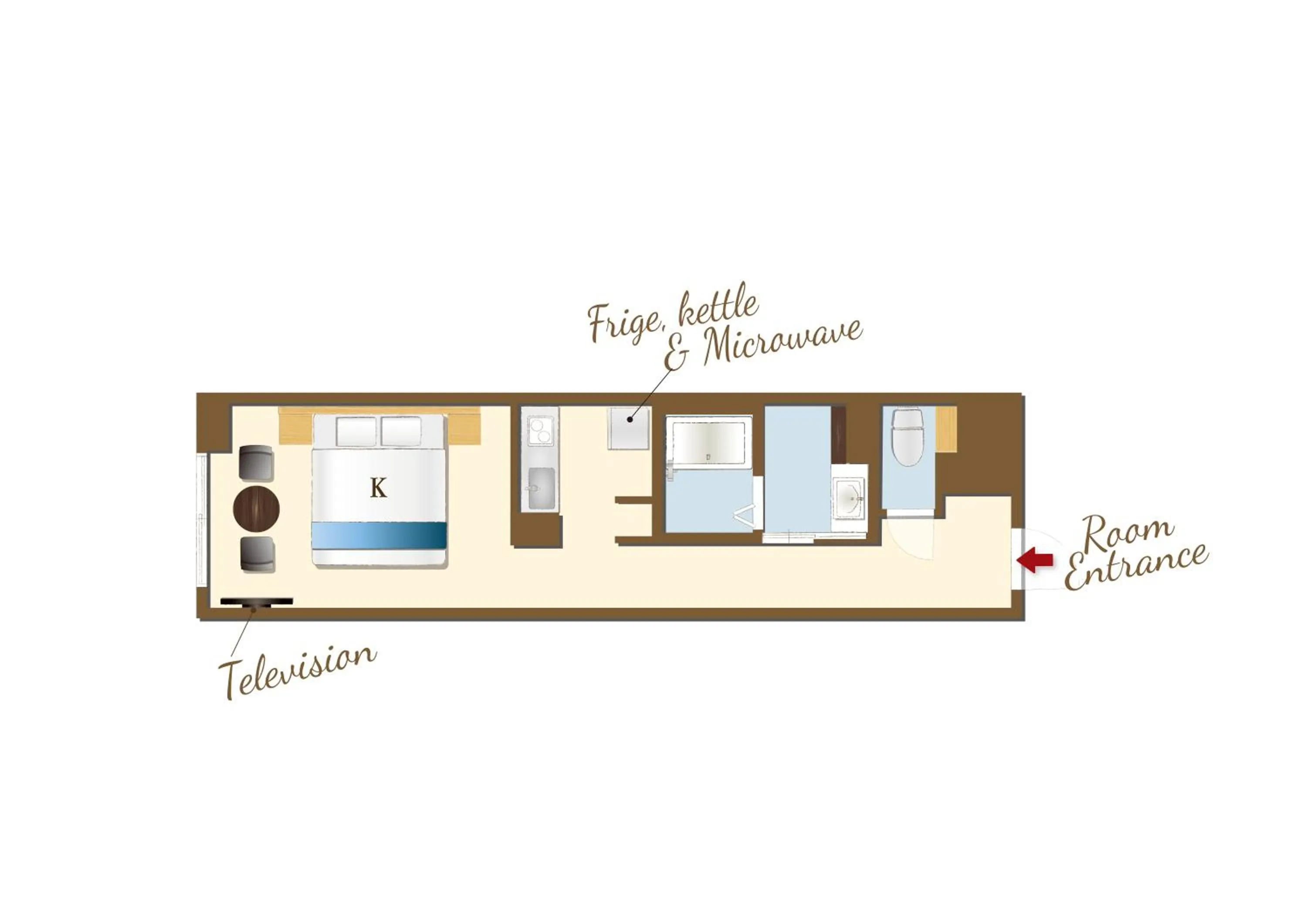Floor plan in RESI STAY Mayu Grace Hotel