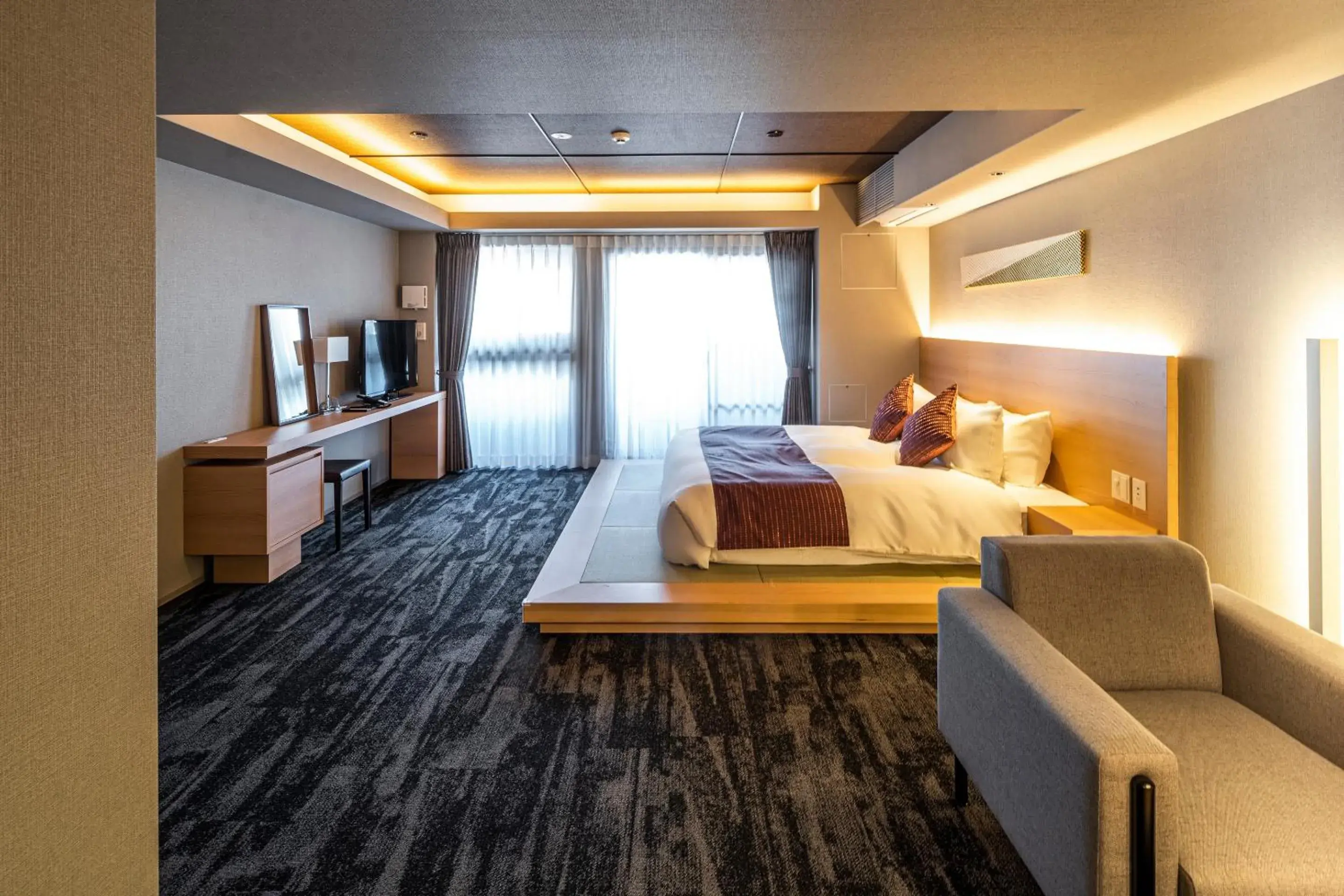 Photo of the whole room, Bed in RESl STAY Mayu Grace Hotel Photo of the whole room, Bed in RESl STAY Mayu Grace Hotel