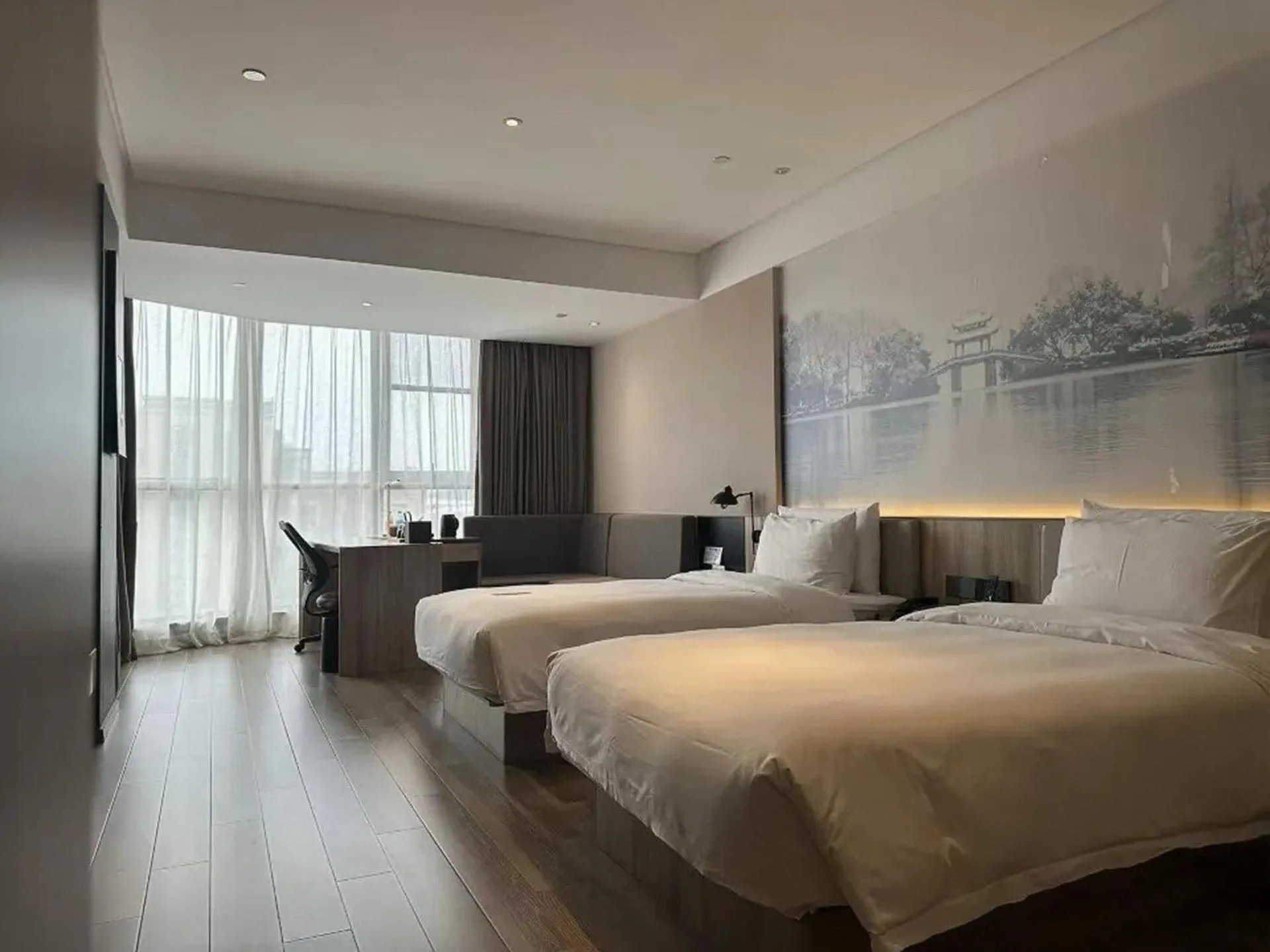 Bed in Atour Hotel Xiaoshan Airport Guali Branch