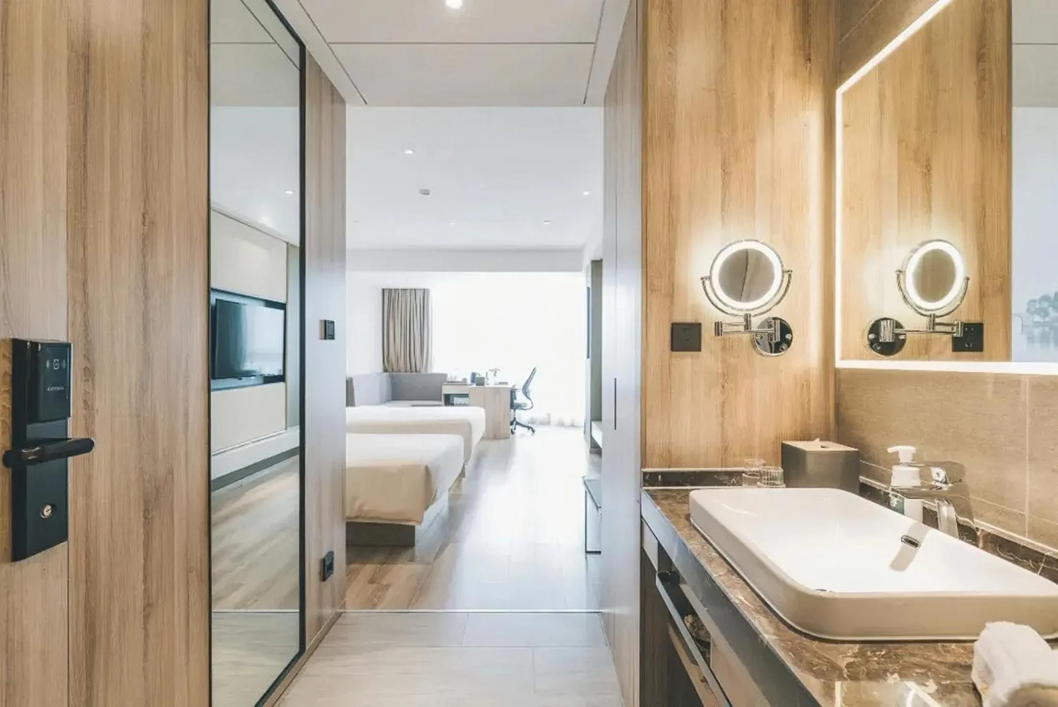 Bed in Atour Hotel Xiaoshan Airport Guali Branch