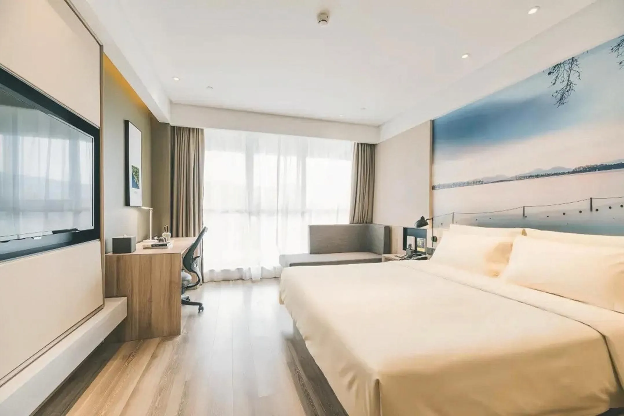 Bed in Atour Hotel Xiaoshan Airport Guali Branch