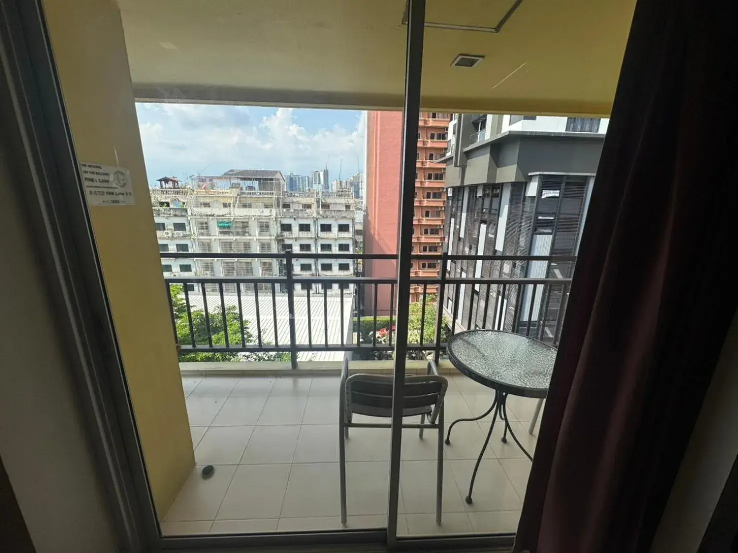 Balcony/Terrace in Palette Bella B All Suites Bangkok Hotel Balcony/Terrace in Palette Bella B All Suites Bangkok Hotel