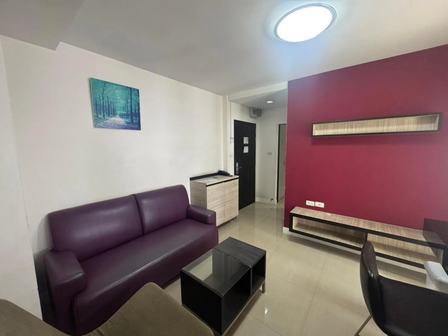 Seating area in Palette Bella B All Suites Bangkok Hotel