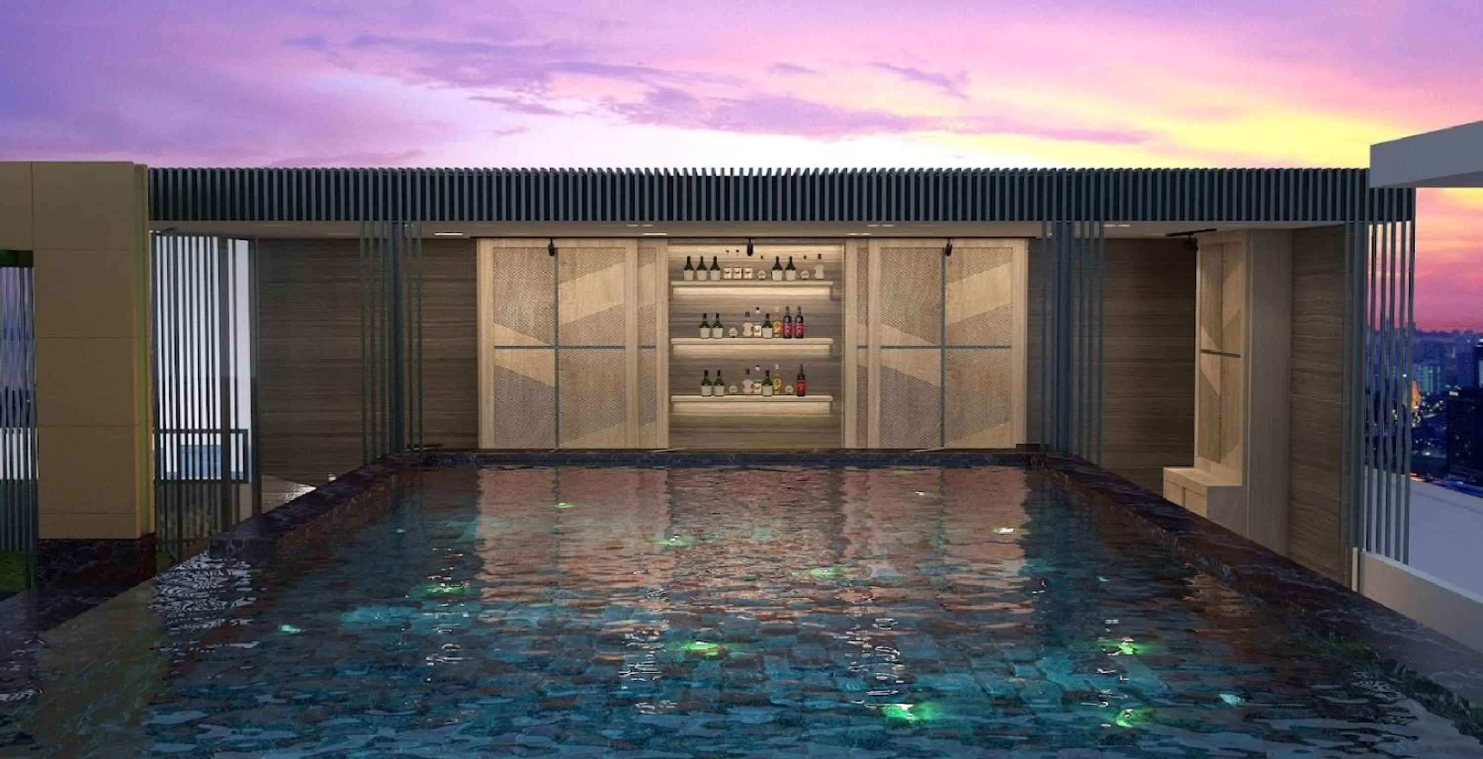 Swimming pool in Palette Bella B All Suites Bangkok Hotel