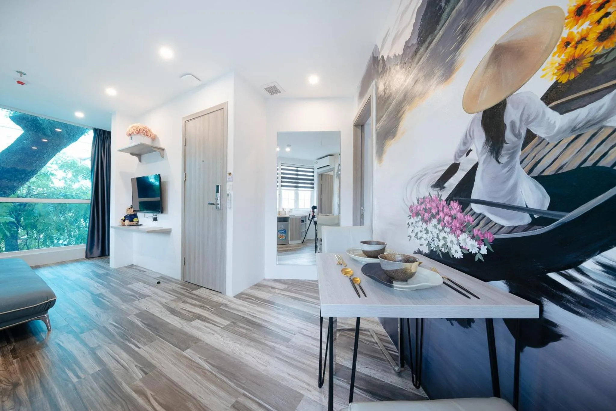 Living room in Su Casa Hanoi Old Quarter