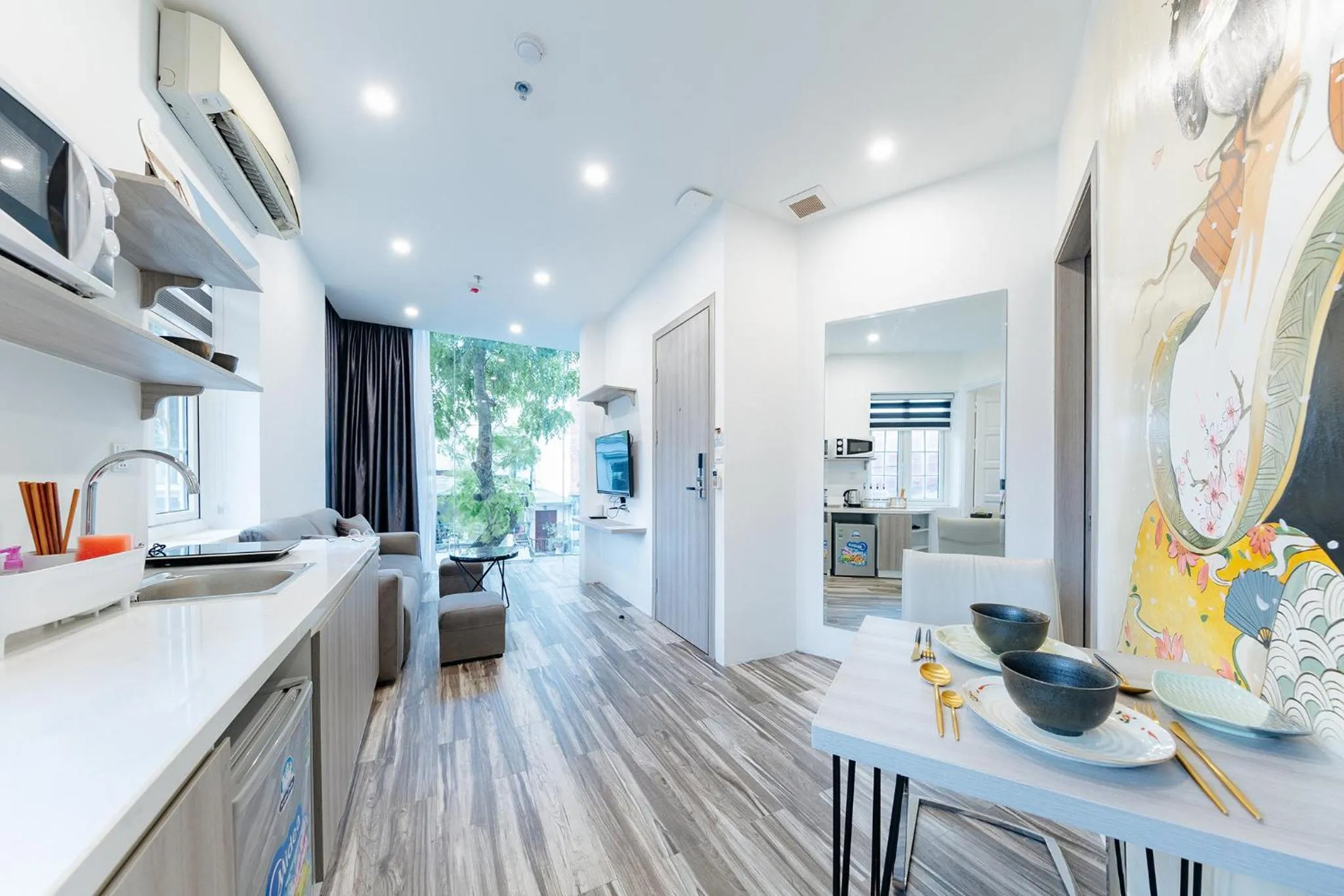 Dining area in Su Casa Hanoi Old Quarter