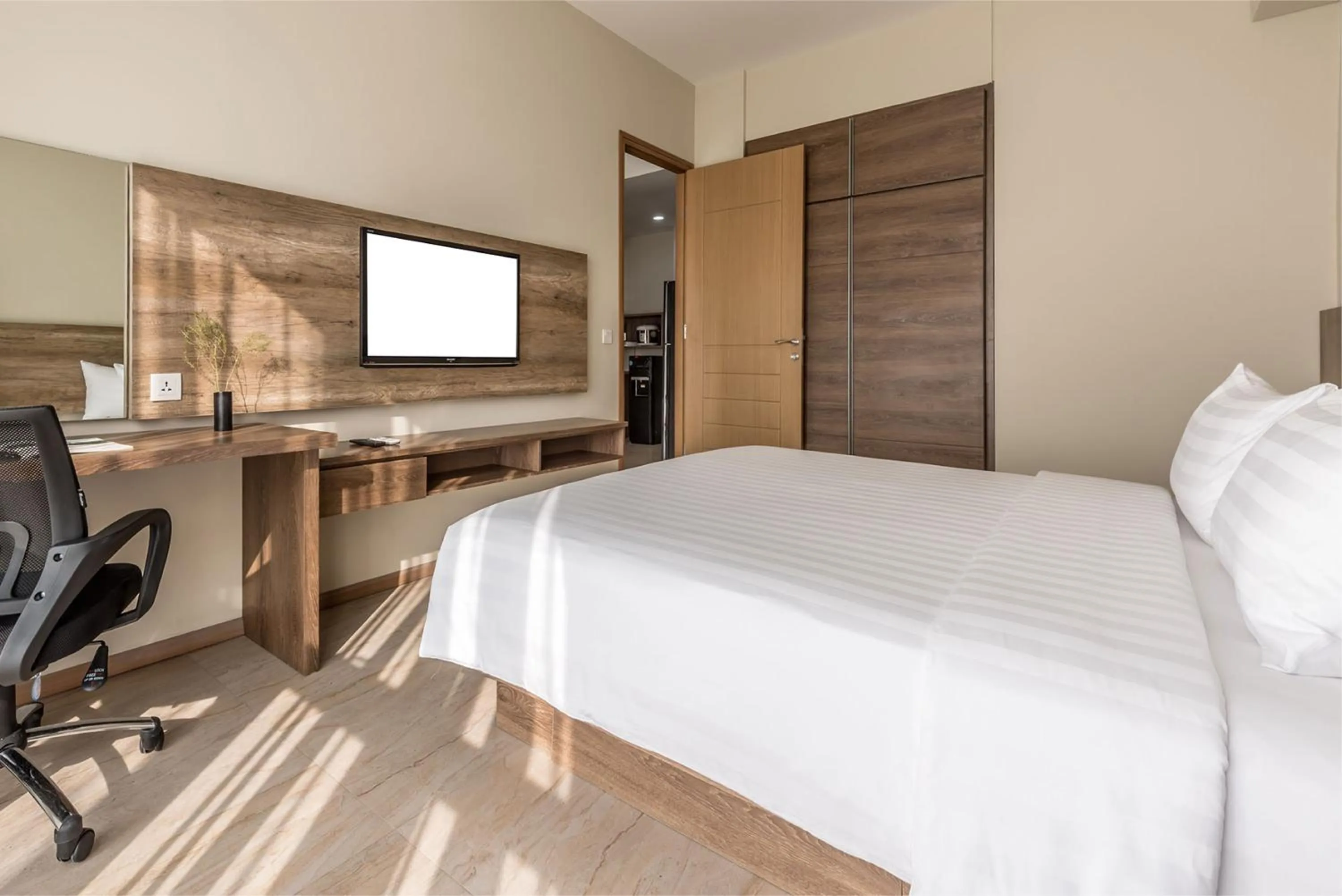 Bed in Grande Valore Hotel Cikarang