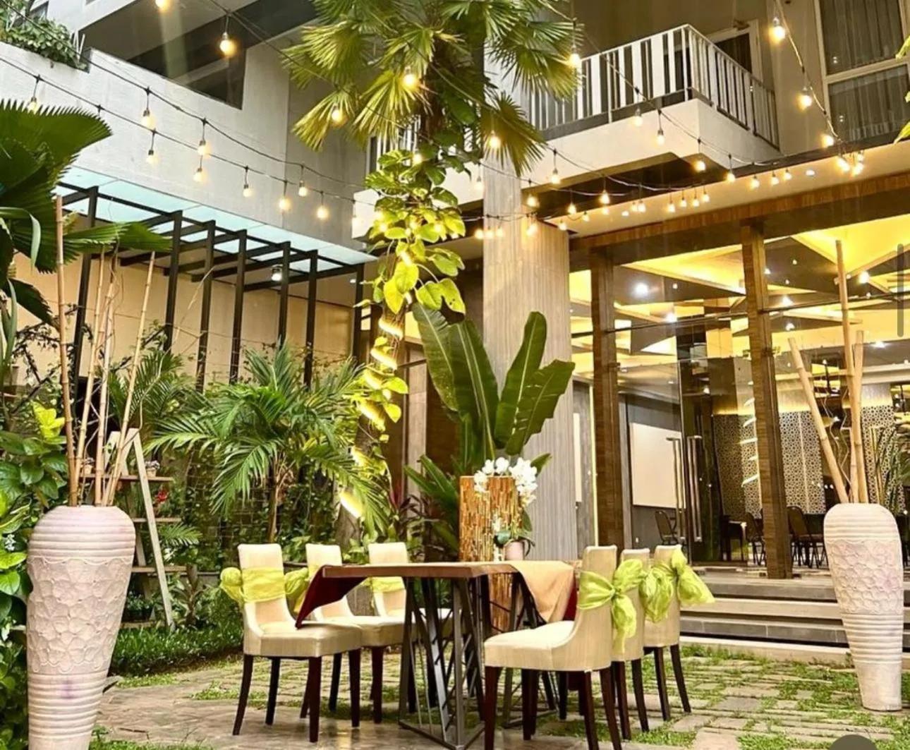 Garden view in Grande Valore Hotel Cikarang