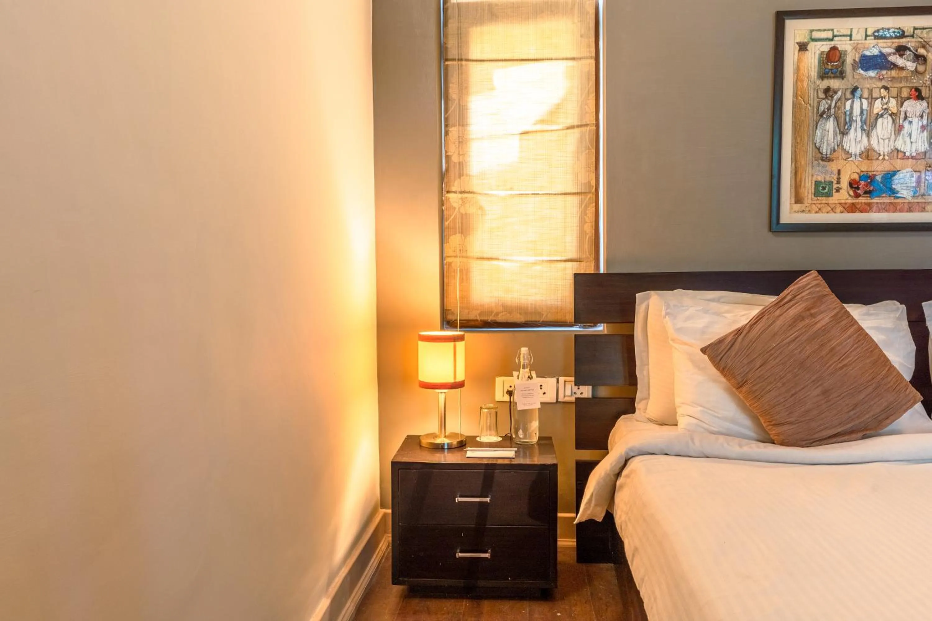 Decorative detail, Bed in Tree of Life Junoon in the Hills Kumaon