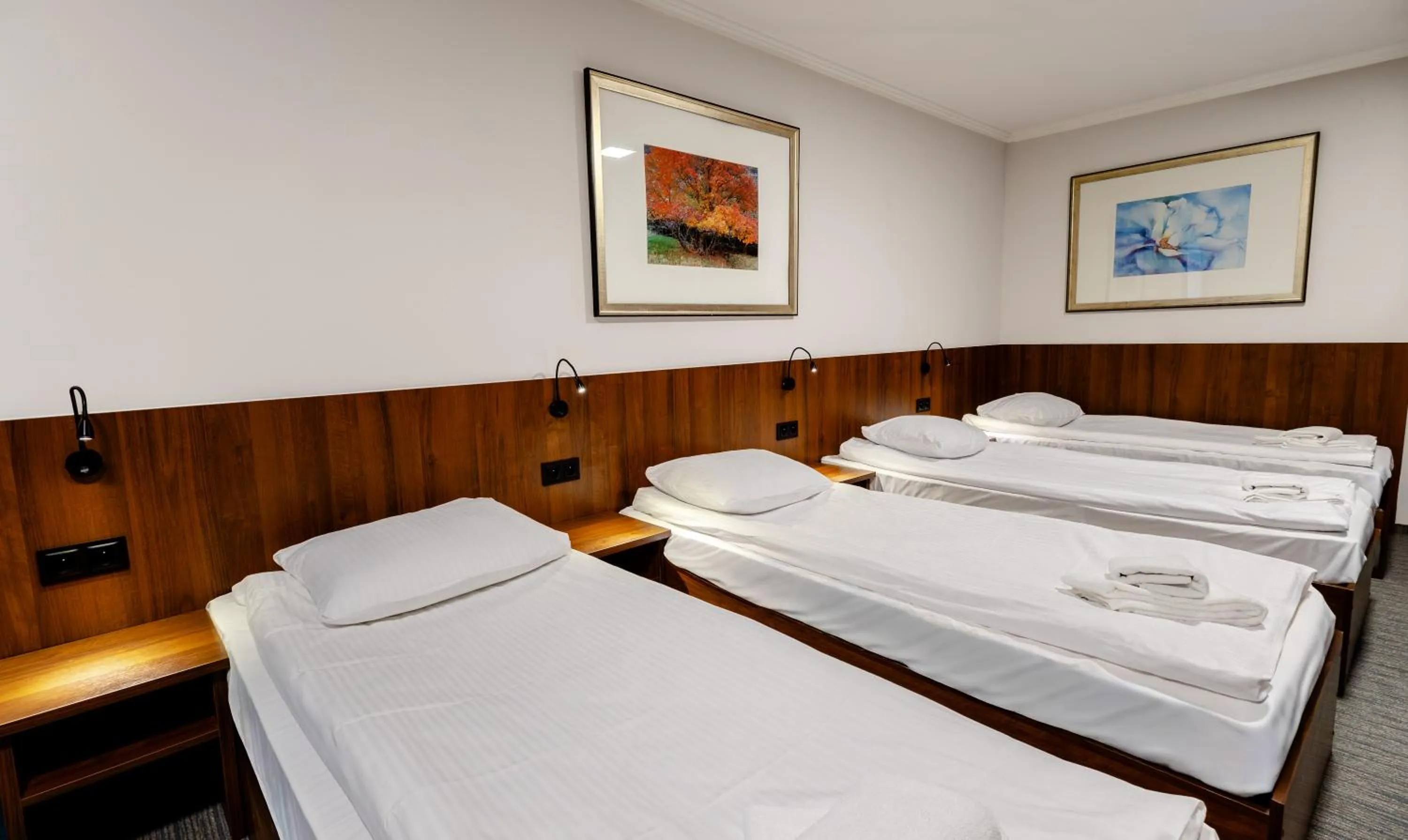 Bed in Noclegi Hit Rooms & Apartments