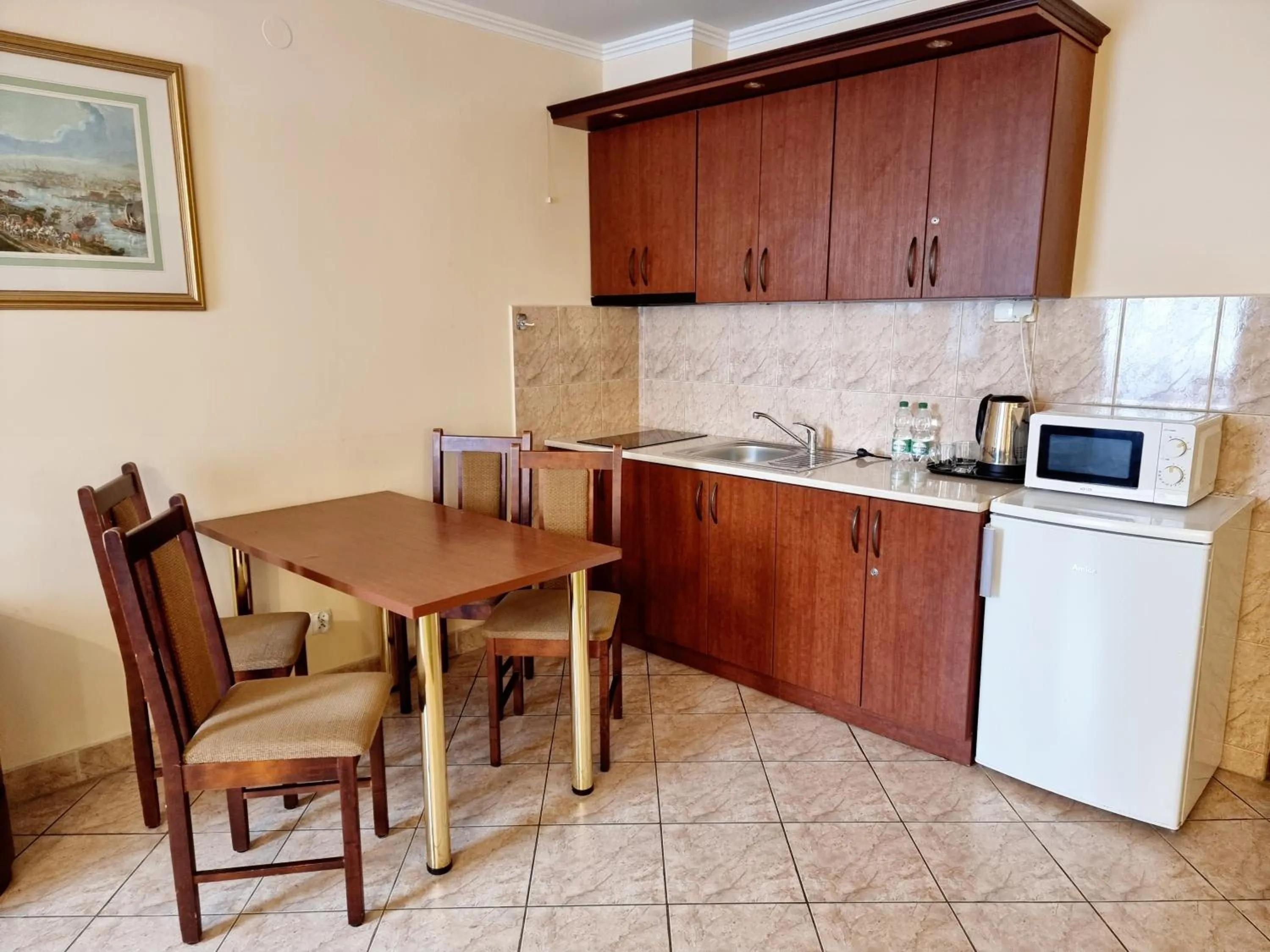 Kitchen or kitchenette in Noclegi Hit Rooms & Apartments