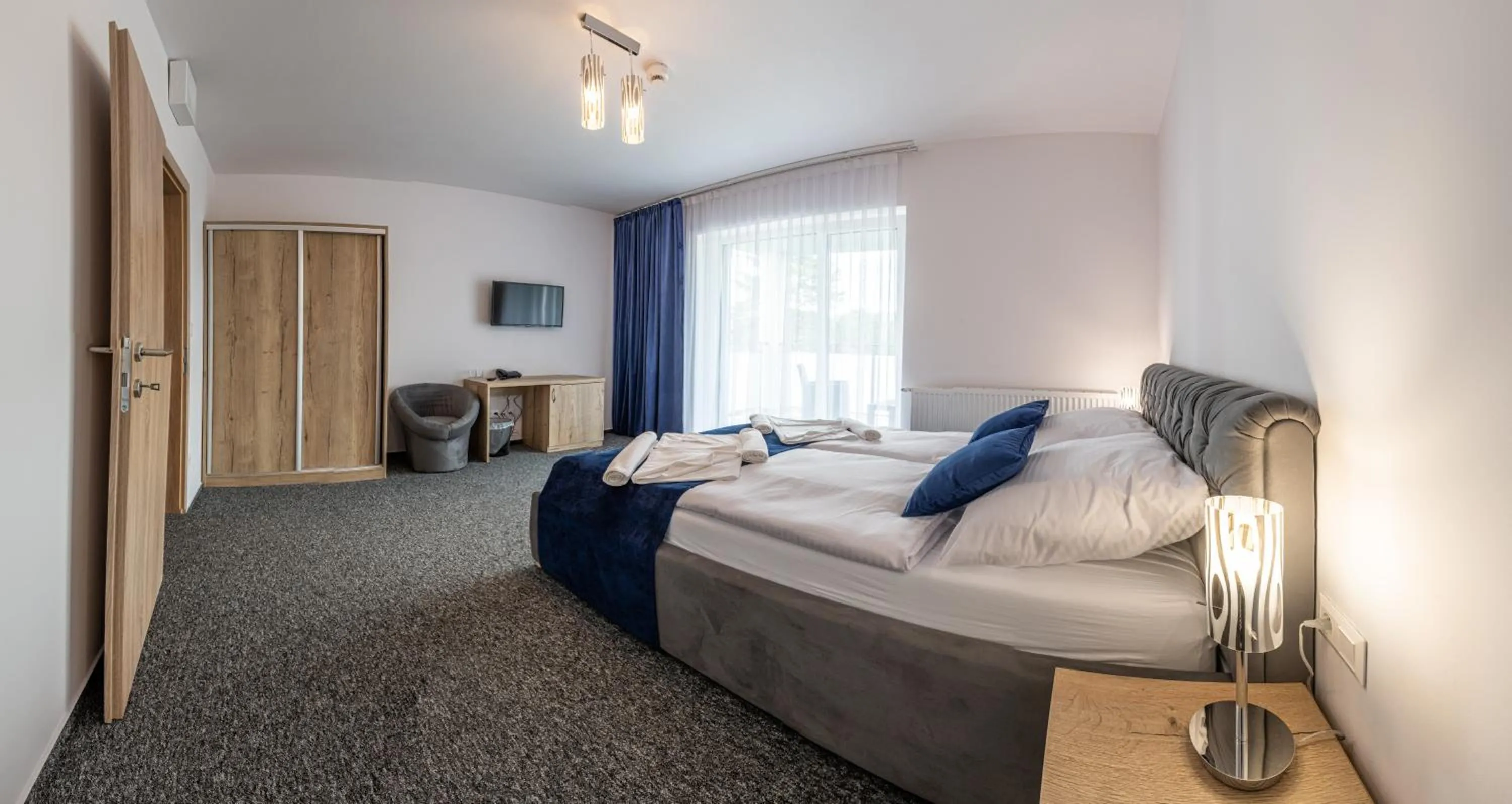 Bed in Hotel Prístav