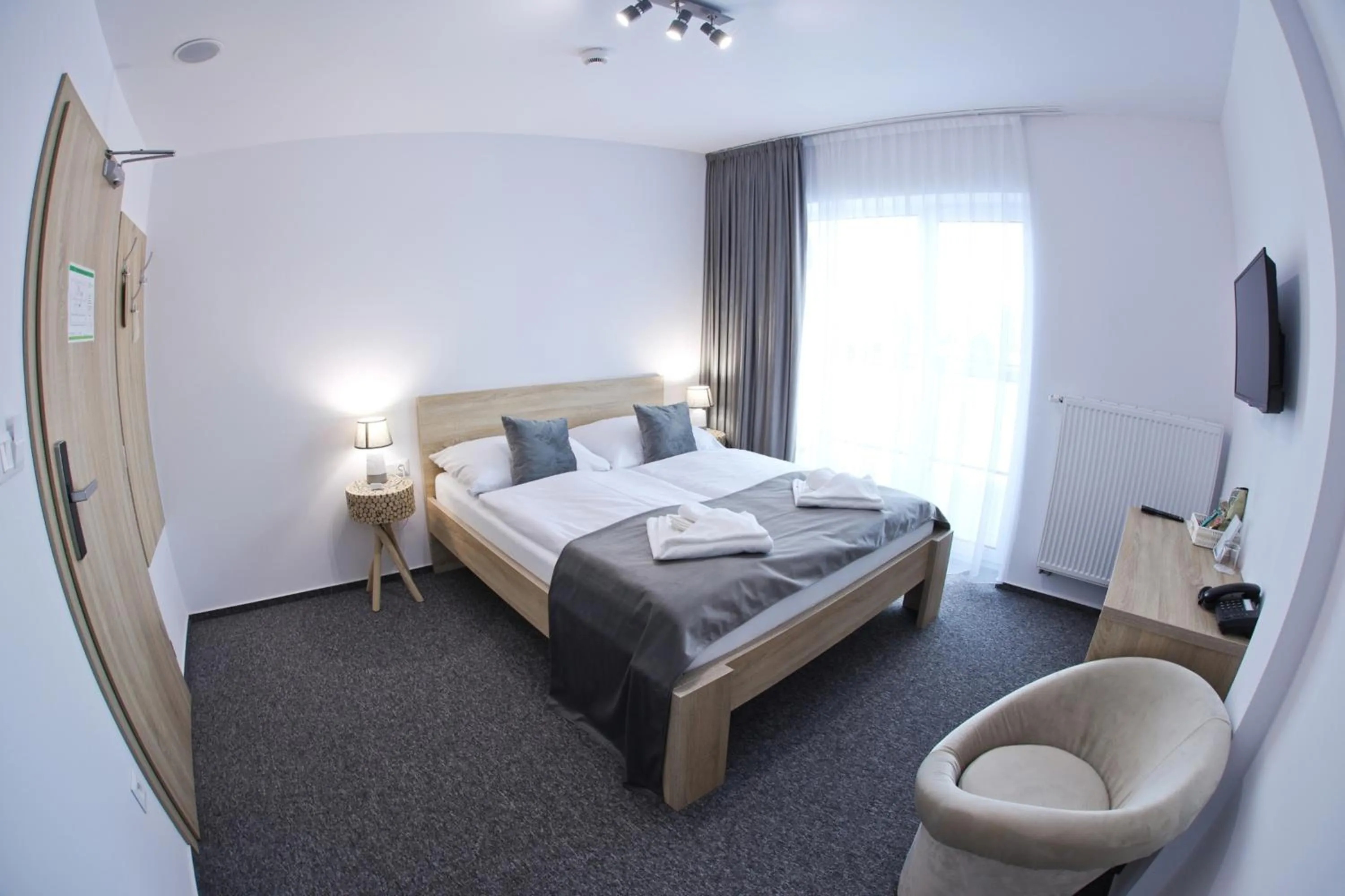 Bed in Hotel Prístav