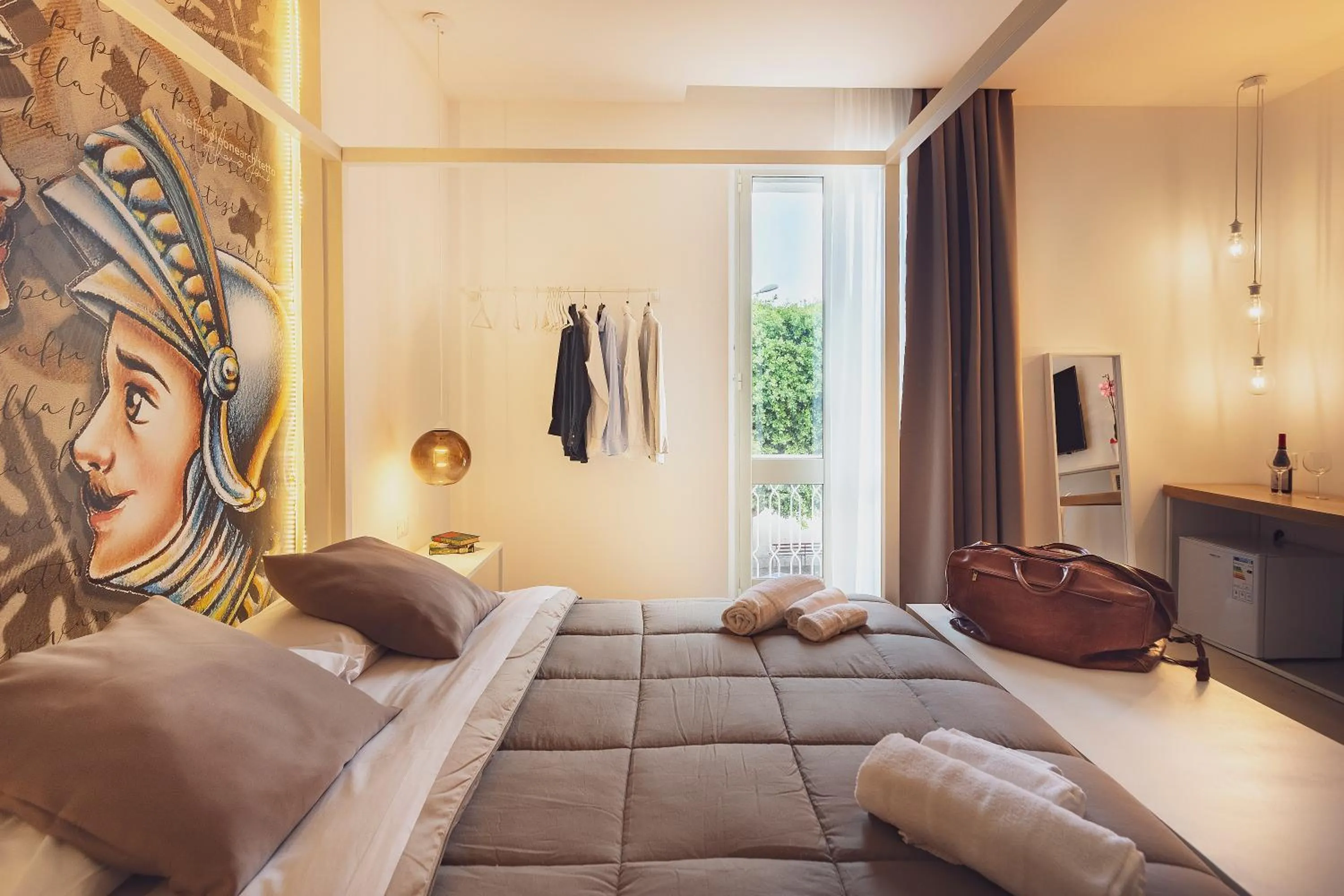 Bedroom, Bed in Marla's boutique rooms