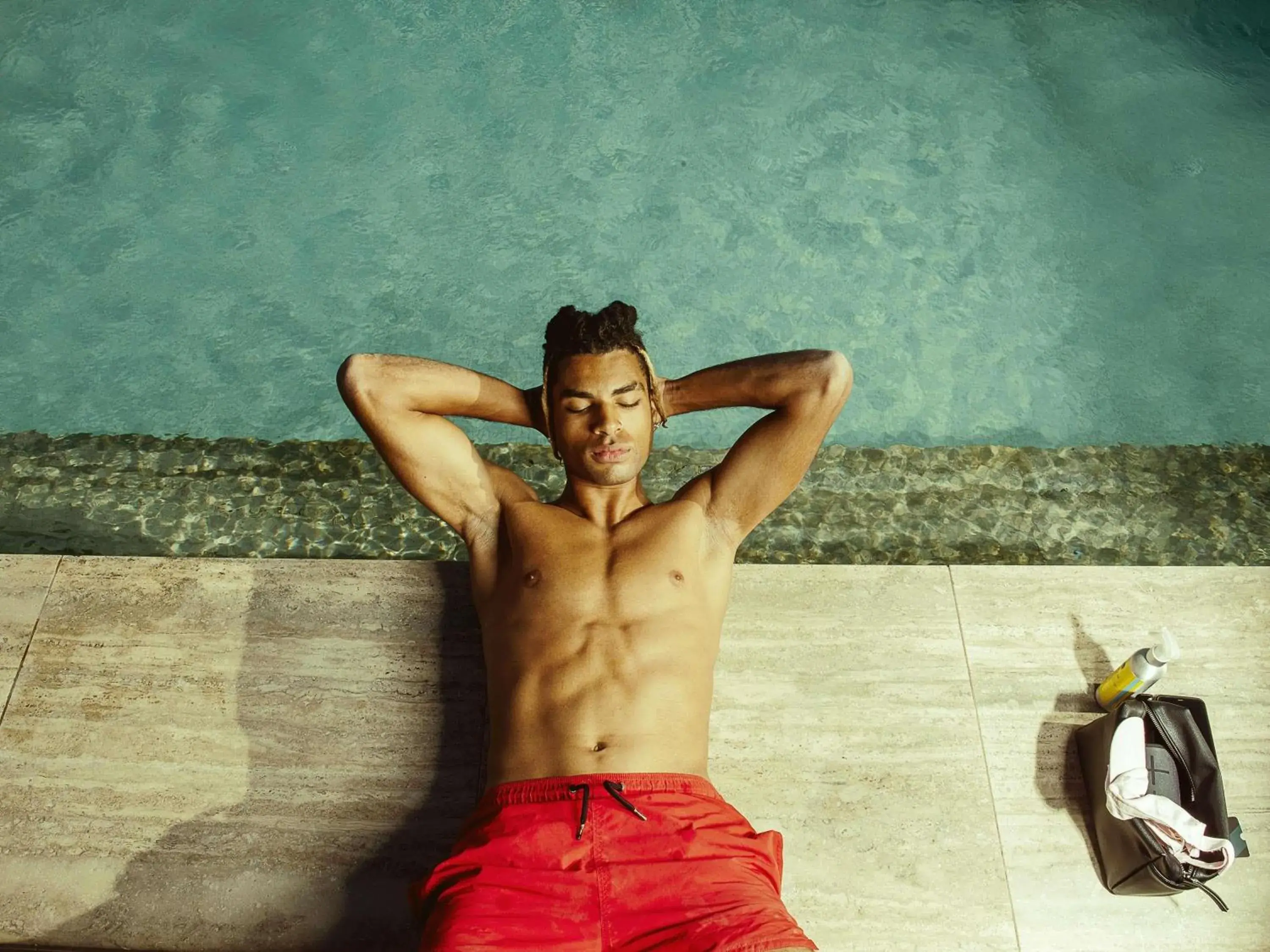 Pool view in Number 11 St Julian's Malta - Handwritten Collection Pool view in Number 11 St Julian's Malta - Handwritten Collection