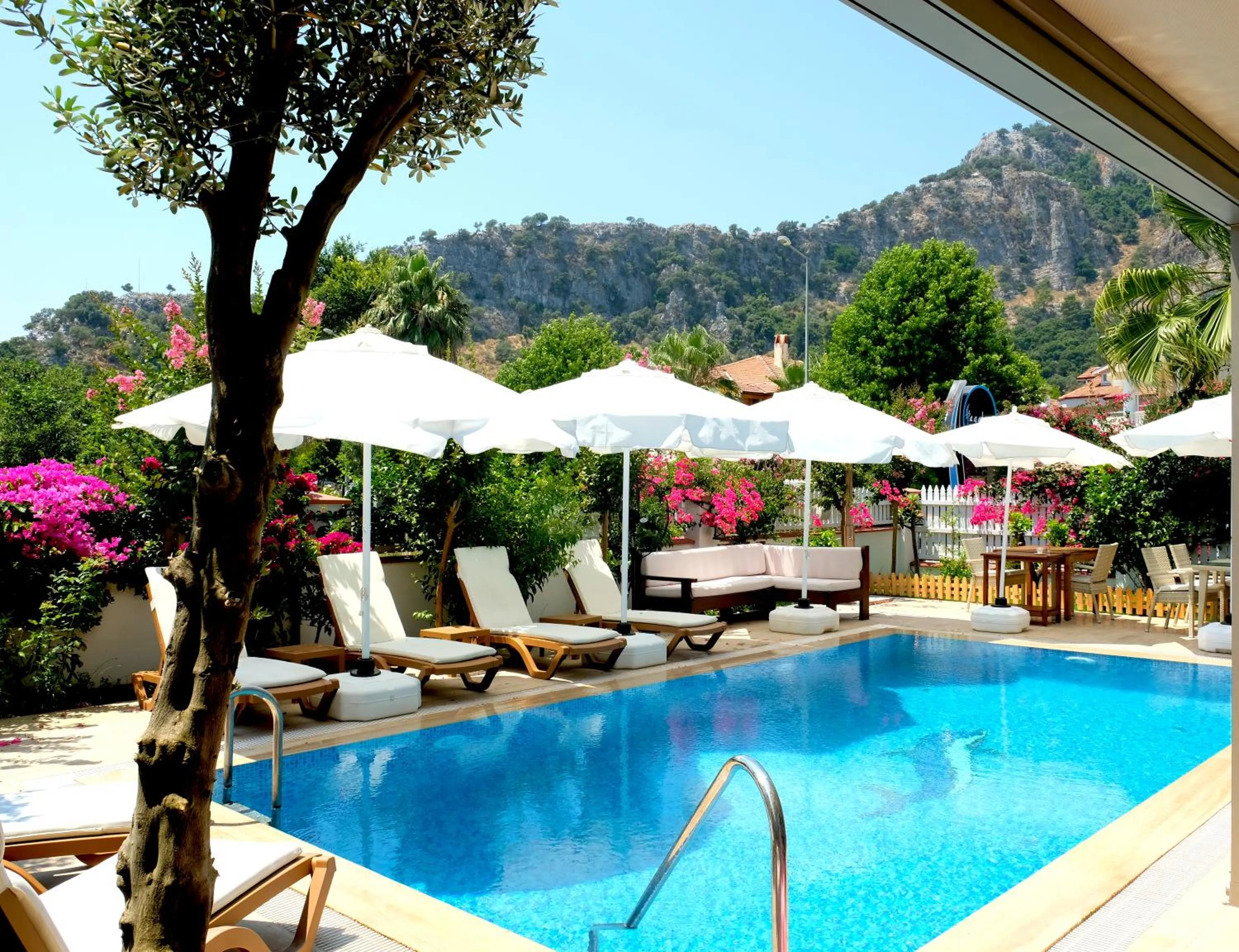 Swimming pool in Egehan Butik Hotel Dalyan