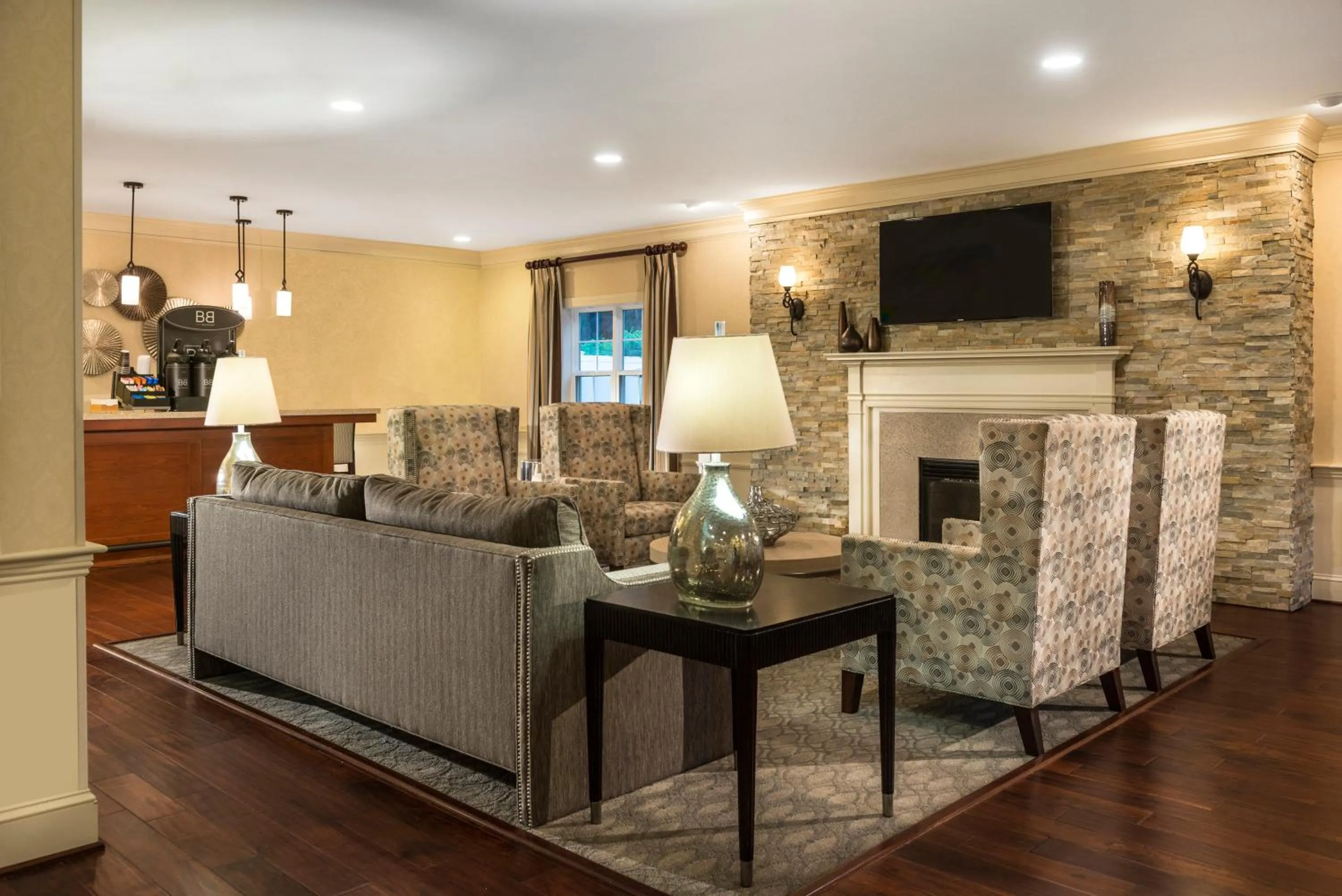 Communal lounge/ TV room in Fairfield Inn by Marriott Boston Sudbury