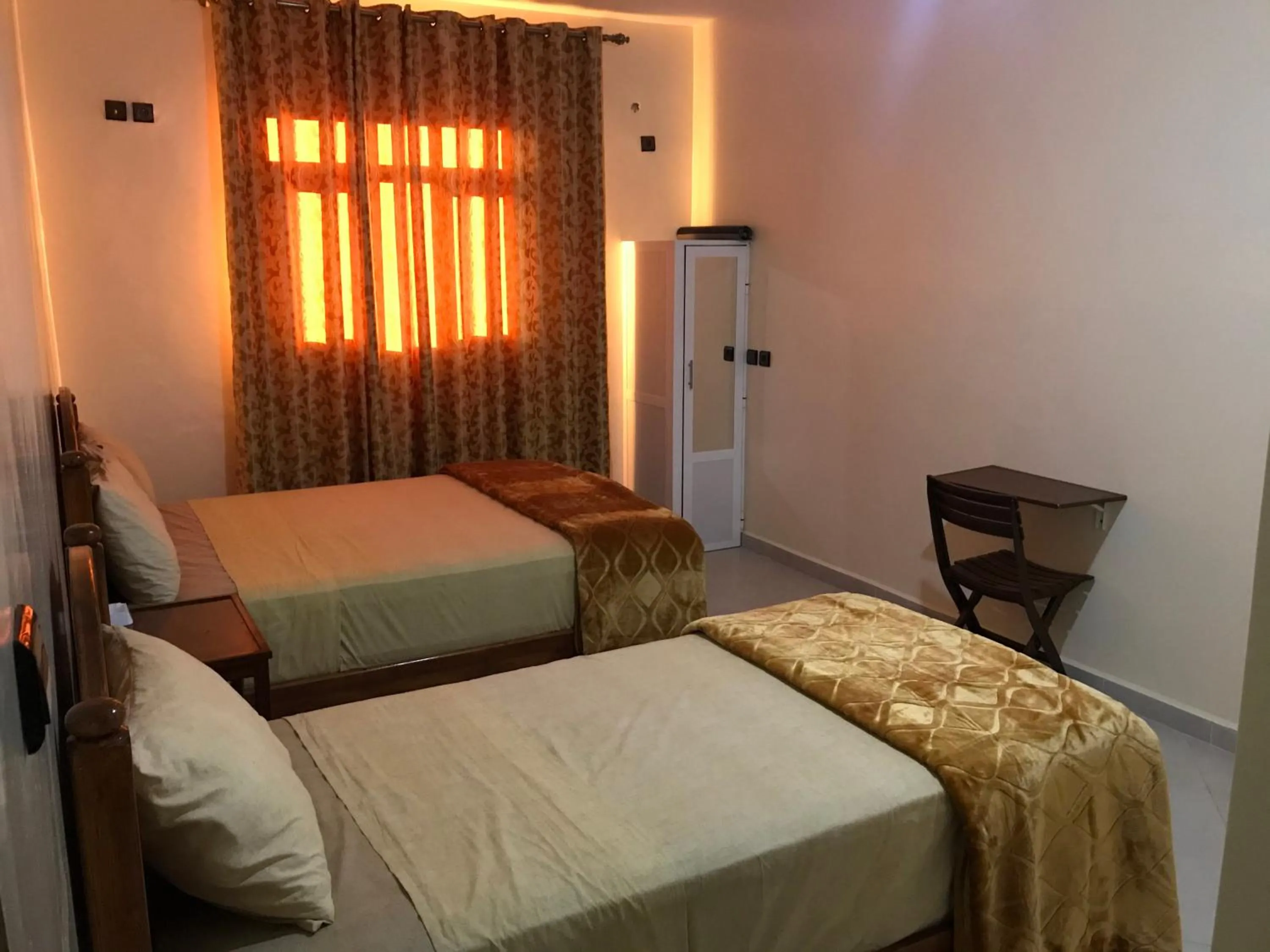 Bed in Hôtel Afoulki Tiznit