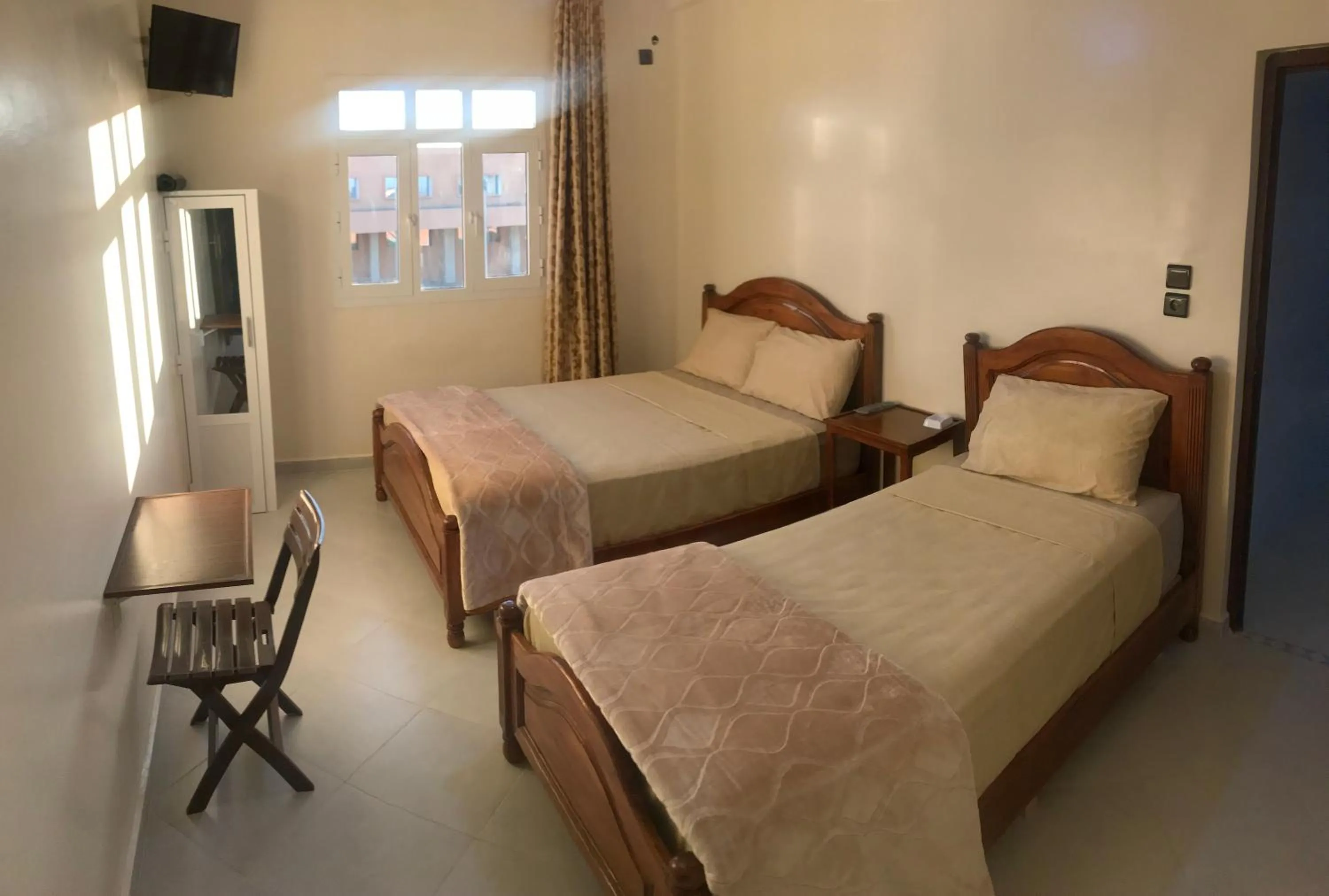 Bed in Hôtel Afoulki Tiznit