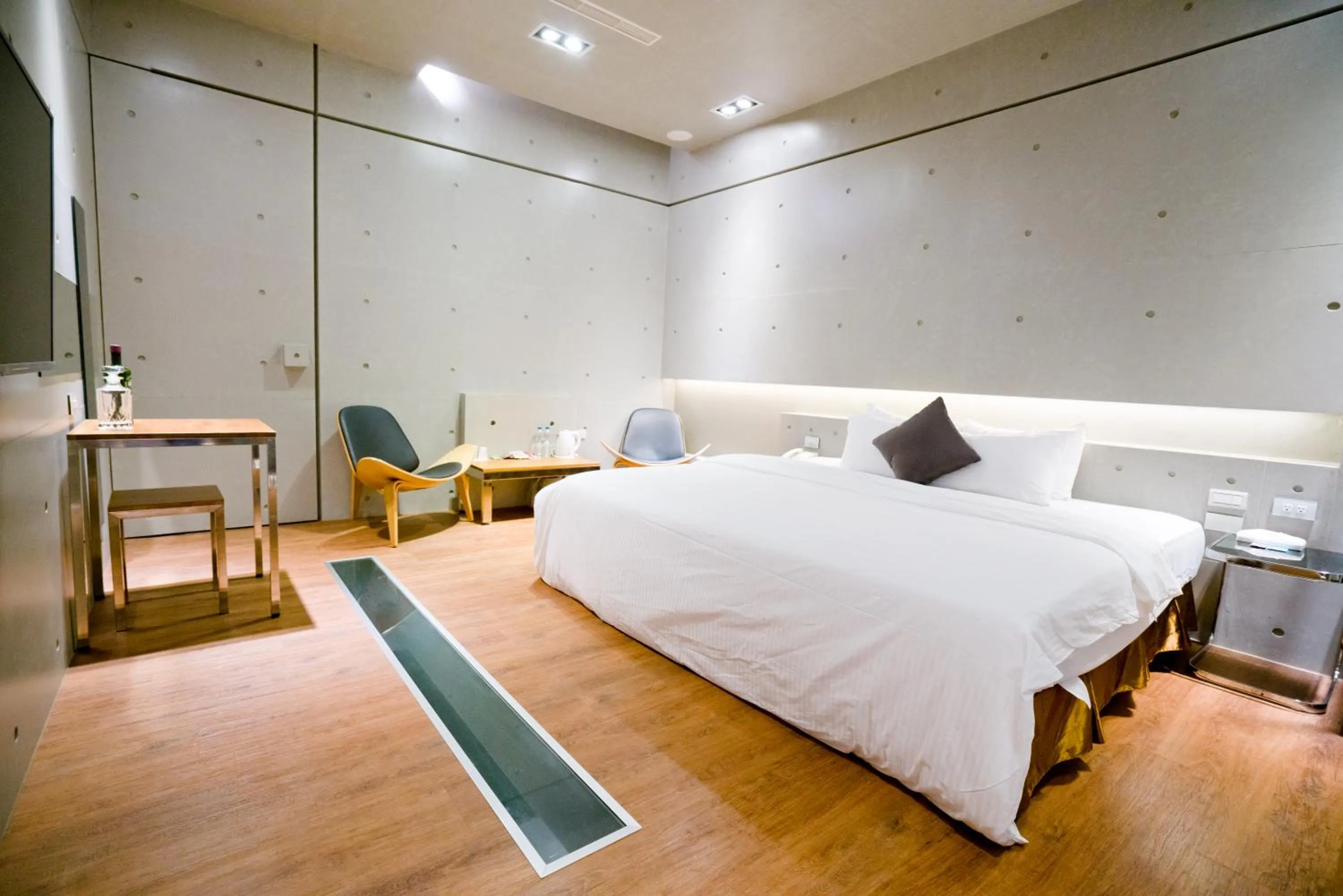 Bed in Hotel Shumei Chiayi