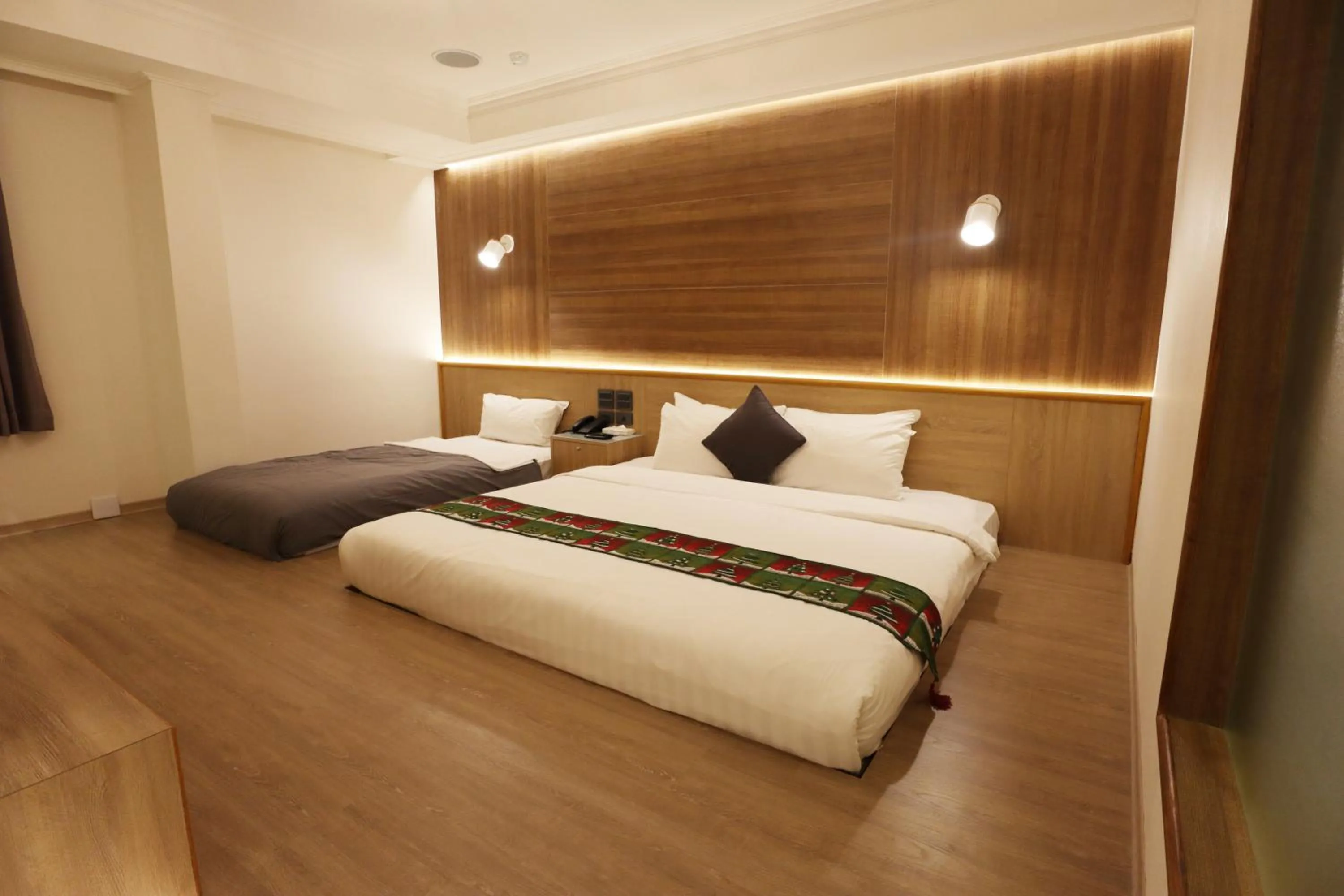 Bed in Hotel Shumei Chiayi