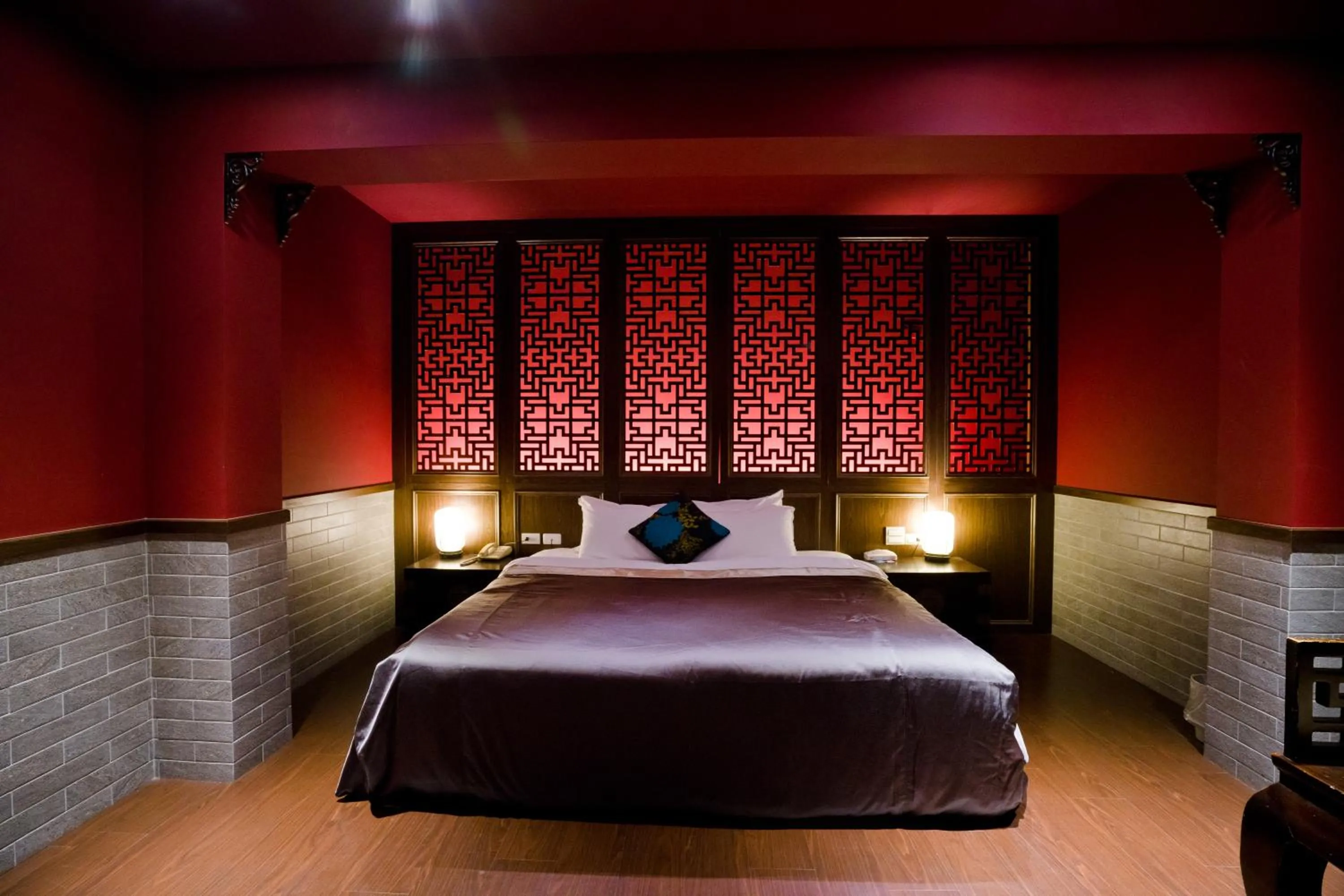 Bed in Hotel Shumei Chiayi