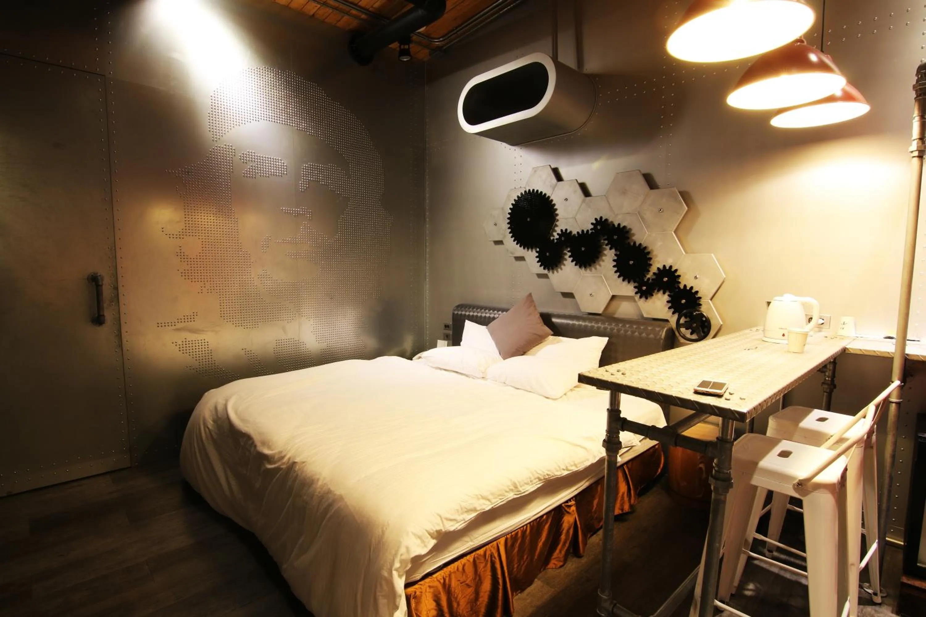Bed in Hotel Shumei Chiayi