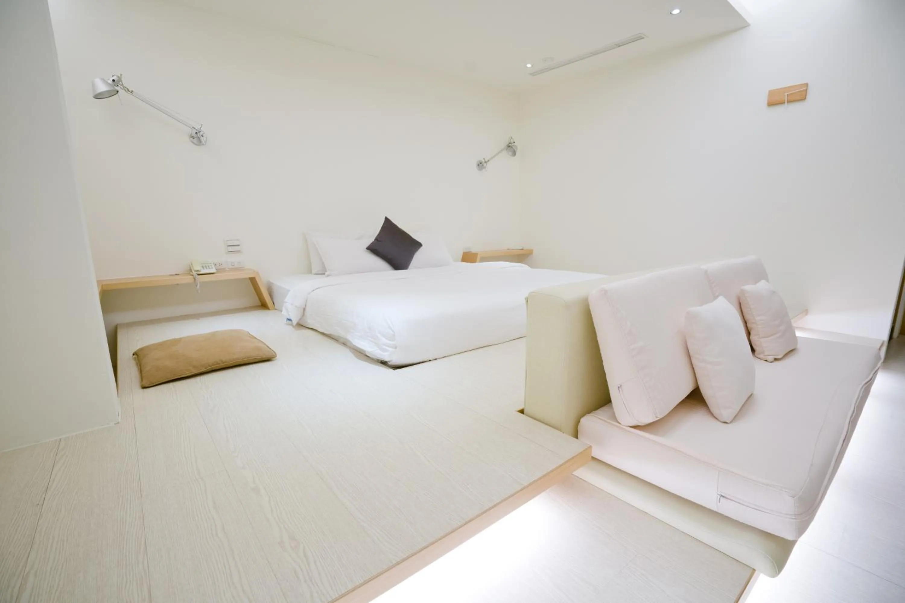 Bed in Hotel Shumei Chiayi