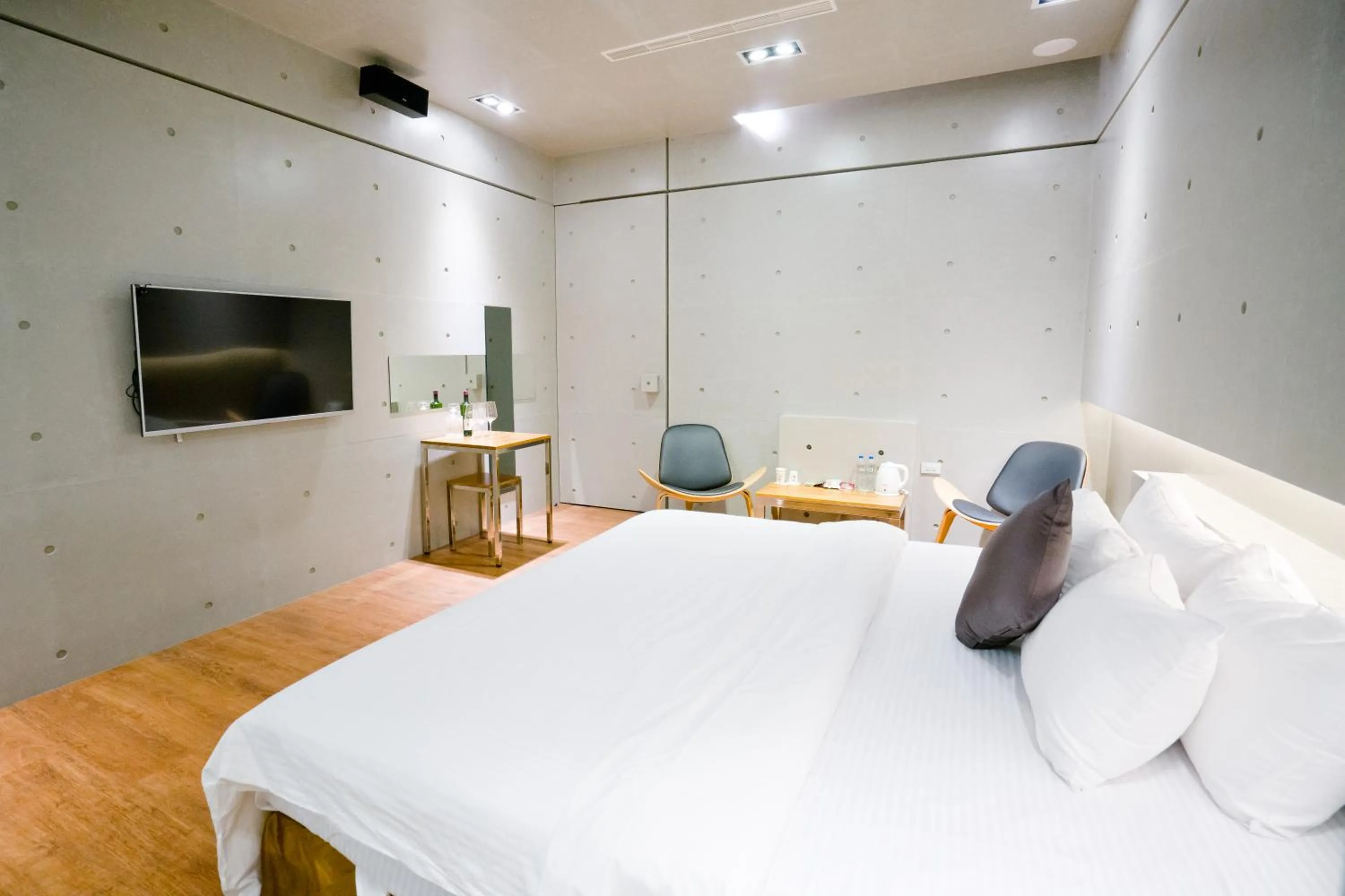 Bed in Hotel Shumei Chiayi