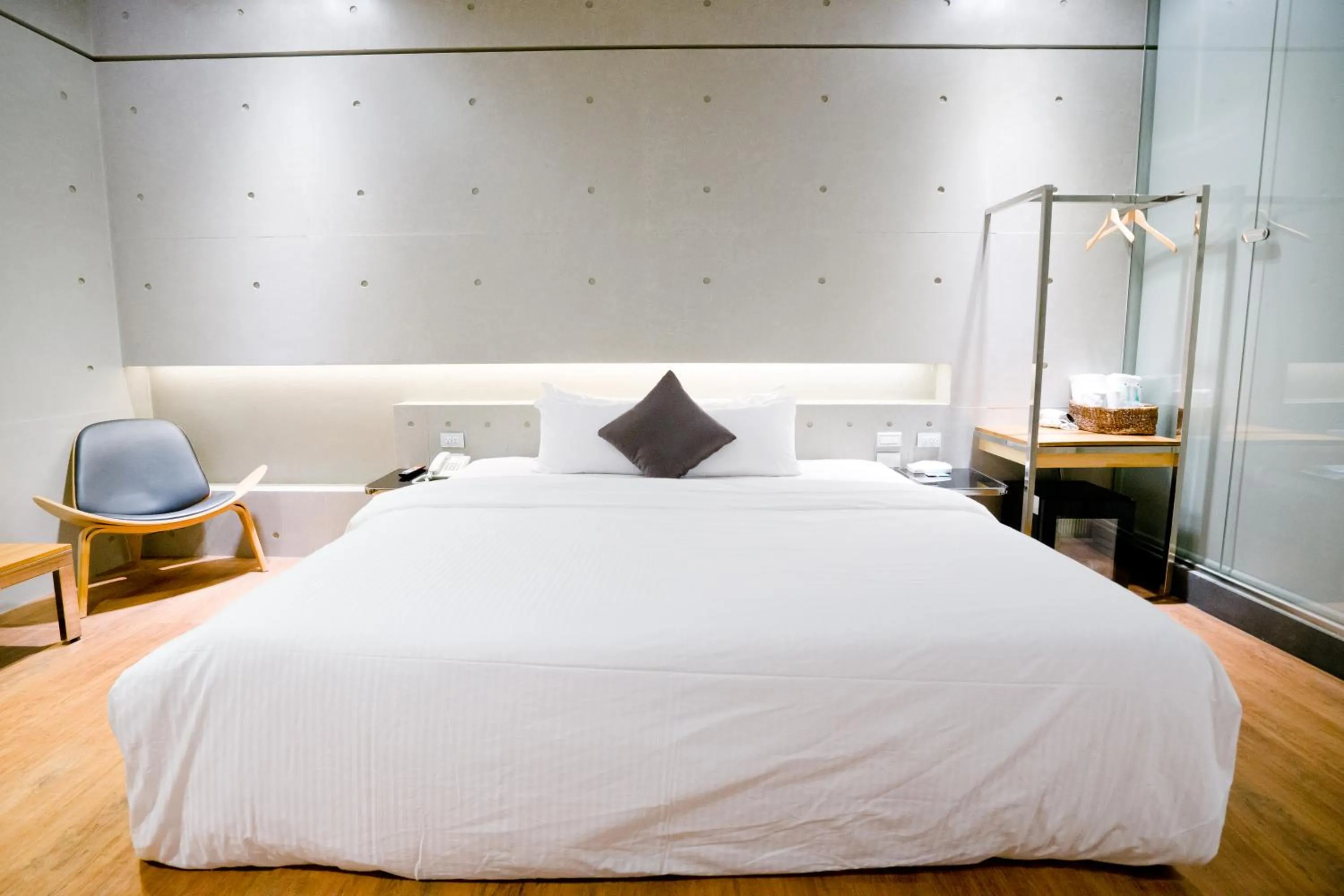 Bed in Hotel Shumei Chiayi