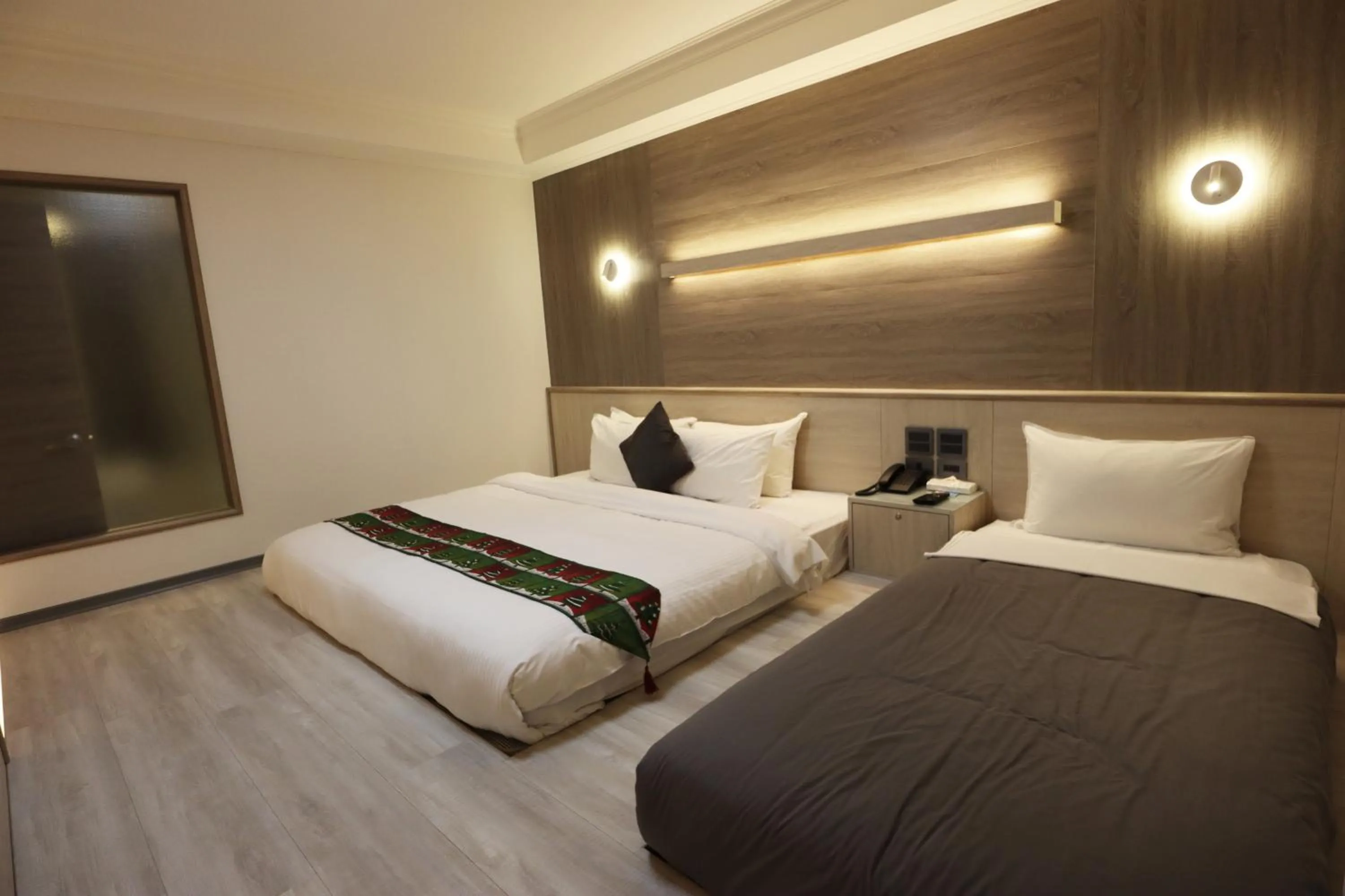 Bed in Hotel Shumei Chiayi