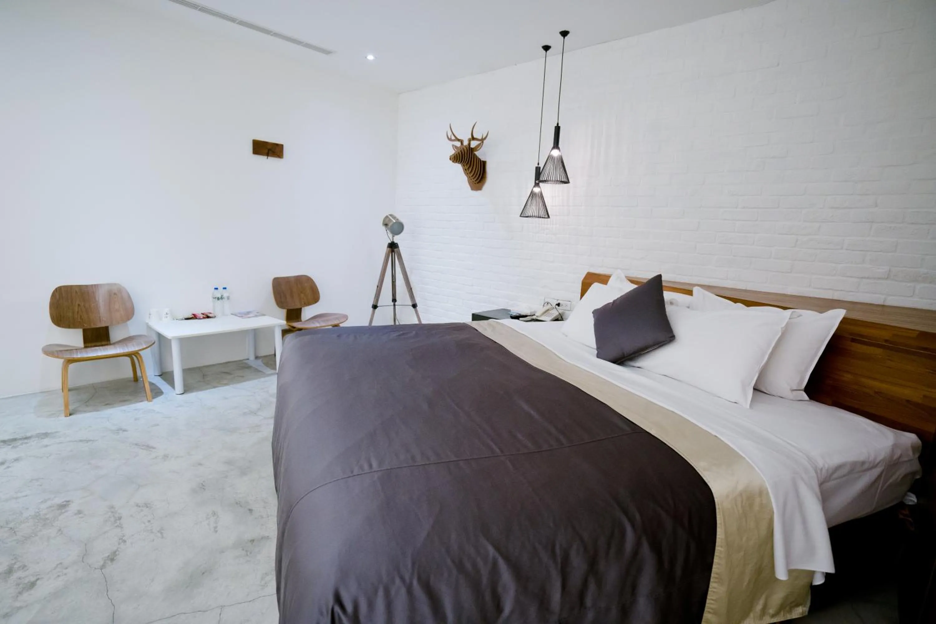 Bed in Hotel Shumei Chiayi