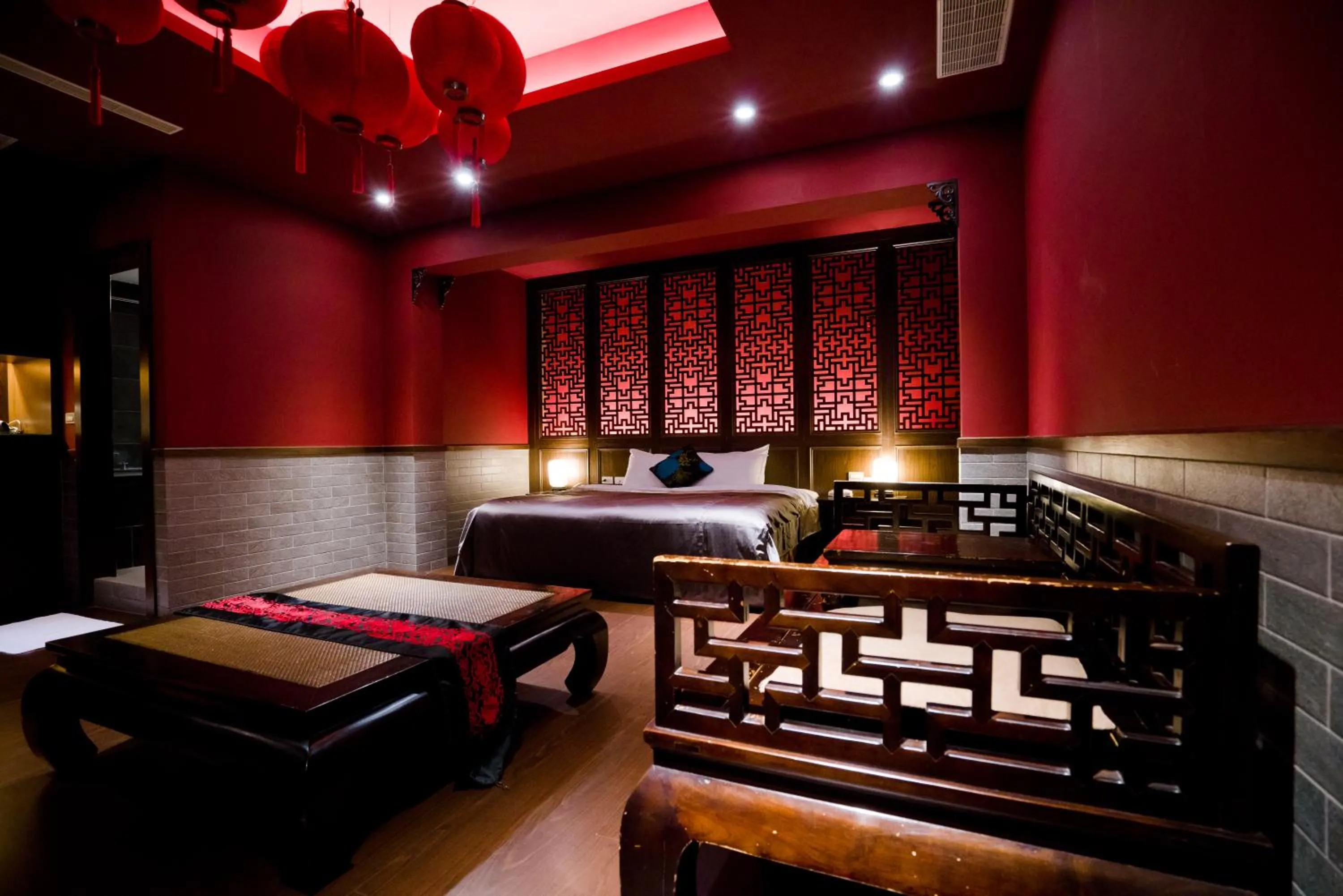 Bed in Hotel Shumei Chiayi