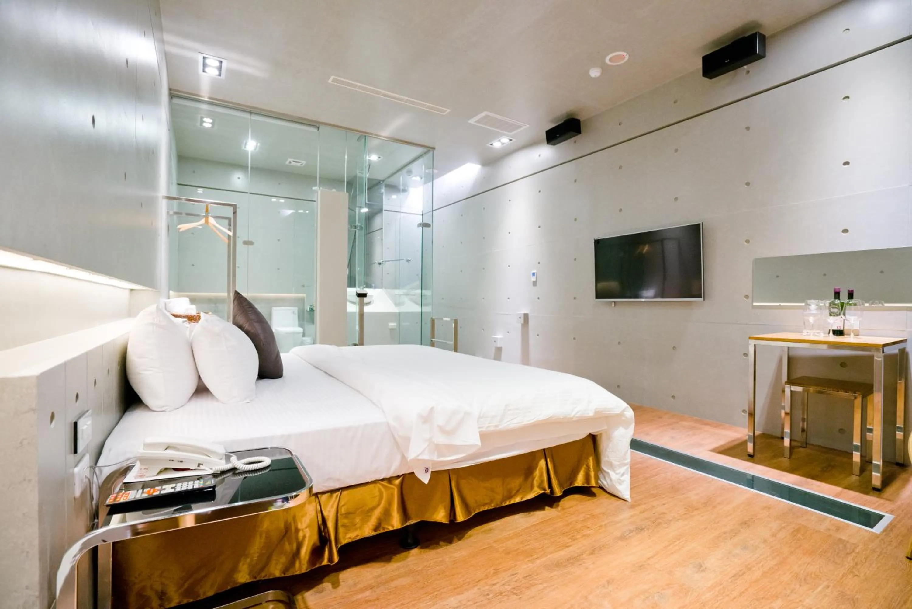 Bed in Hotel Shumei Chiayi