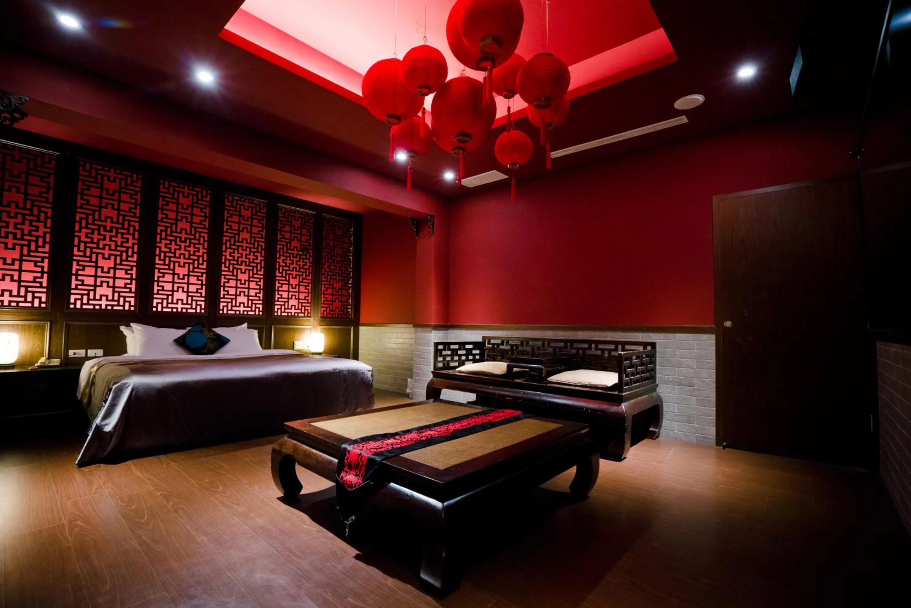 Bed in Hotel Shumei Chiayi