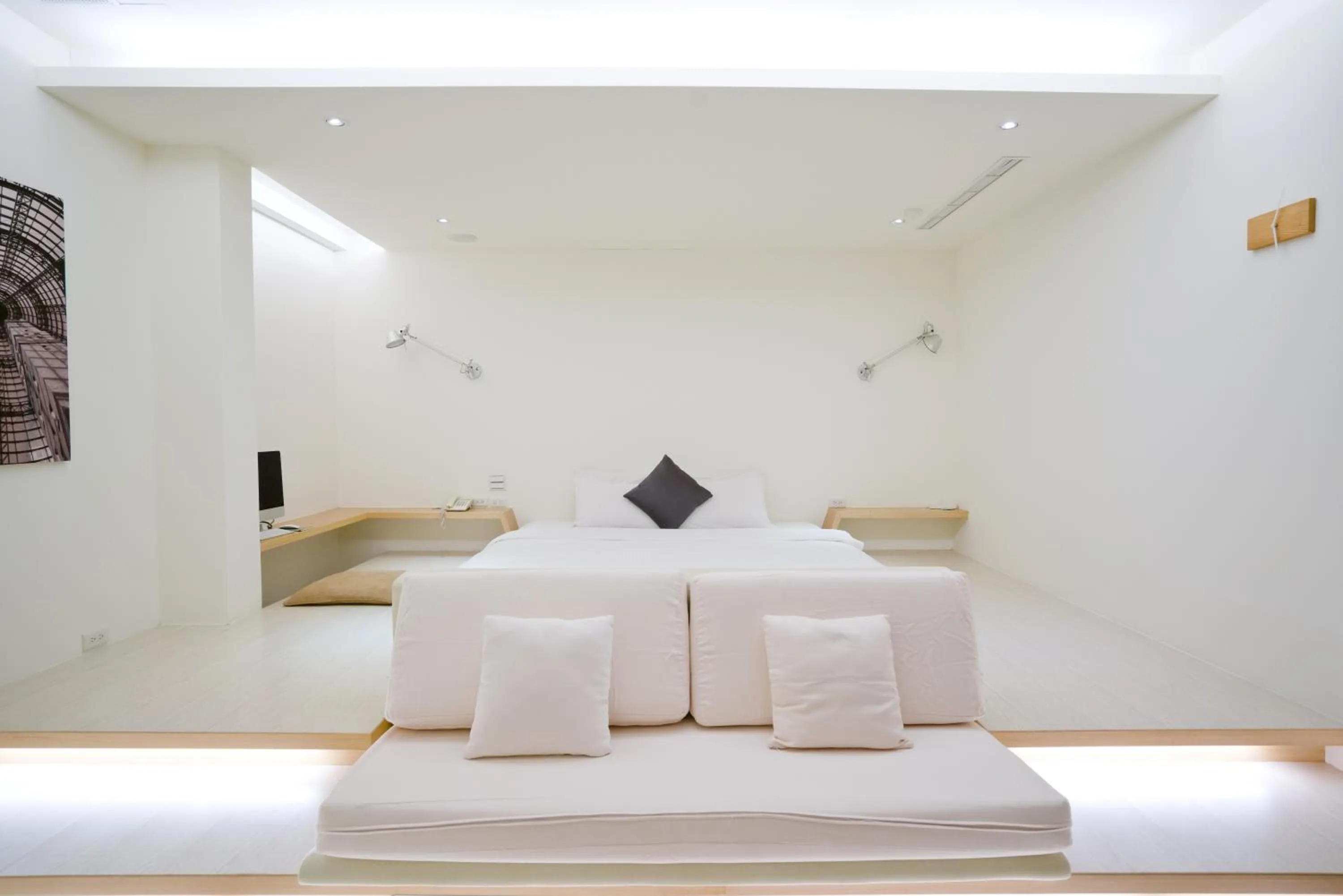 Bed in Hotel Shumei Chiayi
