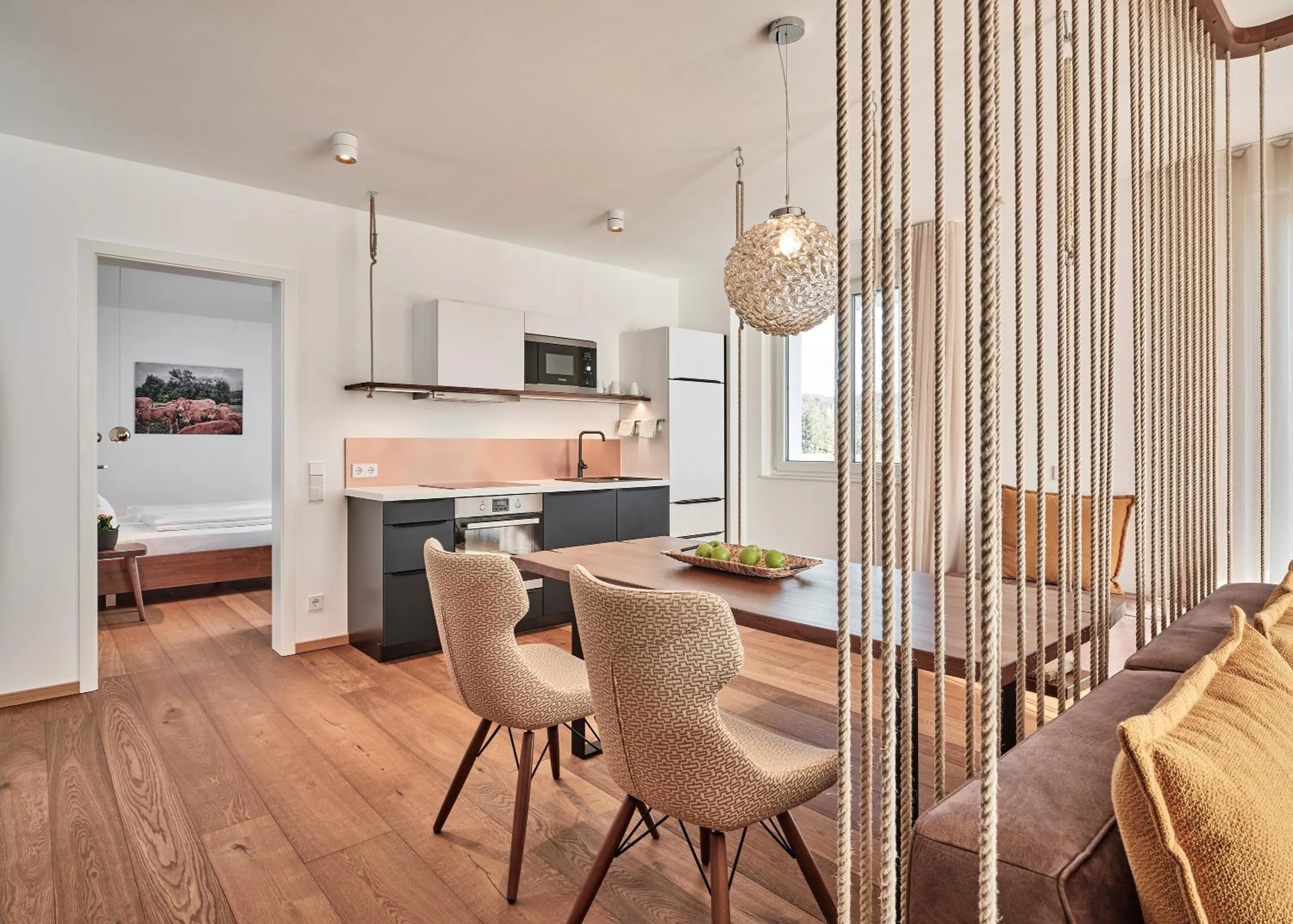 Kitchen or kitchenette in WaldFunkeln LODGE