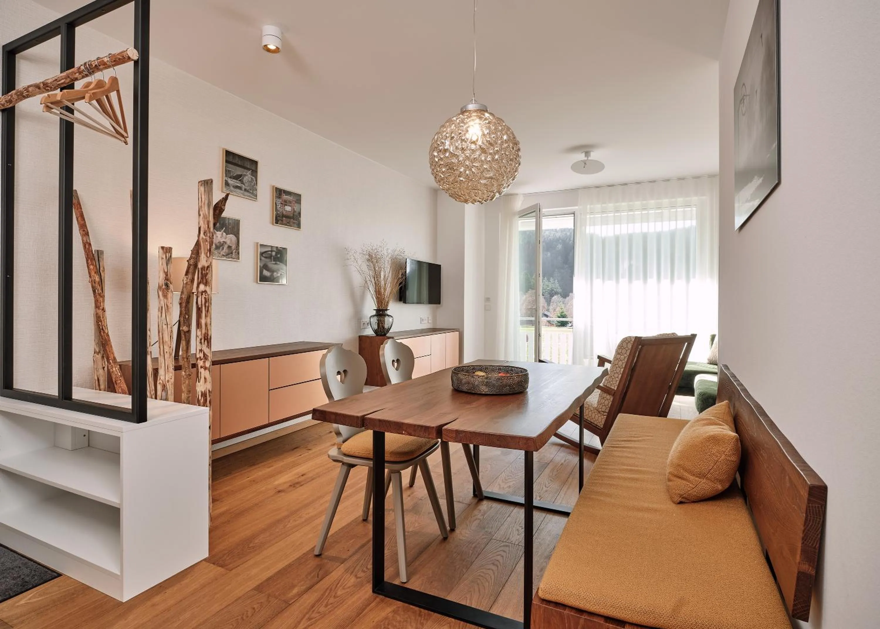 Living room in WaldFunkeln LODGE